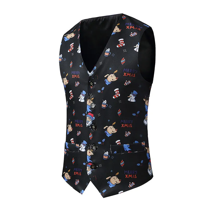 Men's 3D Christmas Printed Vest Waistcoat