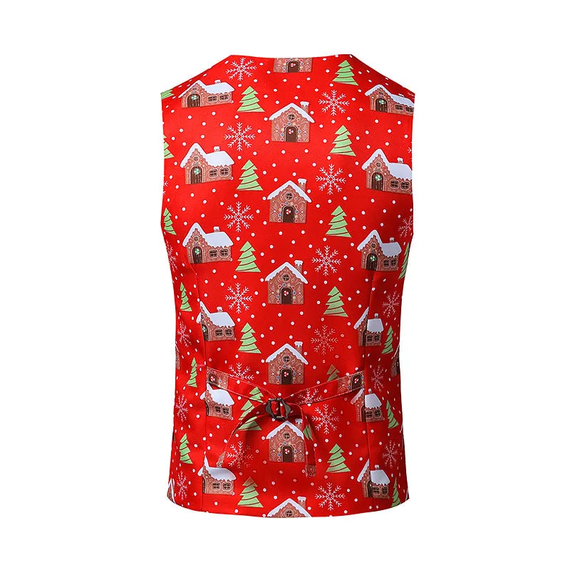 Men's 3D Christmas Printed Vest Waistcoat