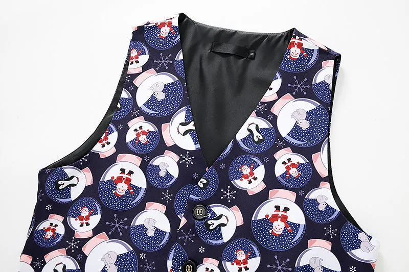 Men's Christmas 3D Christmas Printed Vest Waistcoat