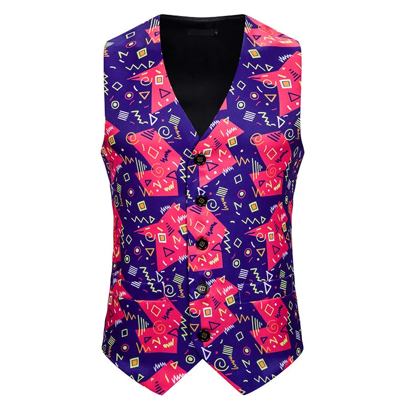 Men's Christmas 3D Printed Vest Waistcoat