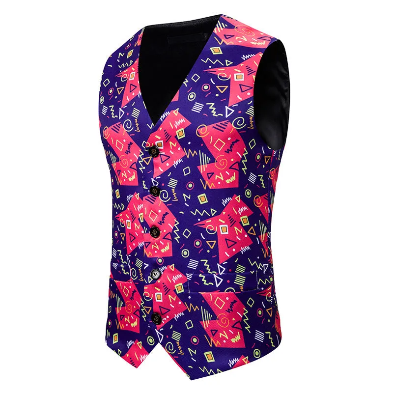 Men's Christmas 3D Printed Vest Waistcoat