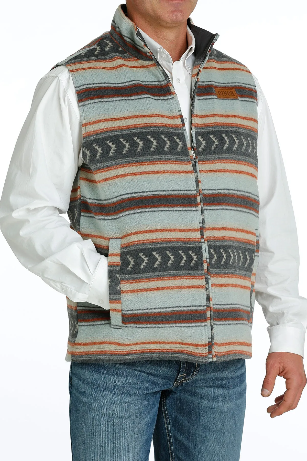 Men's Cinch Multi Colored Wooly Vest - MWV1903001