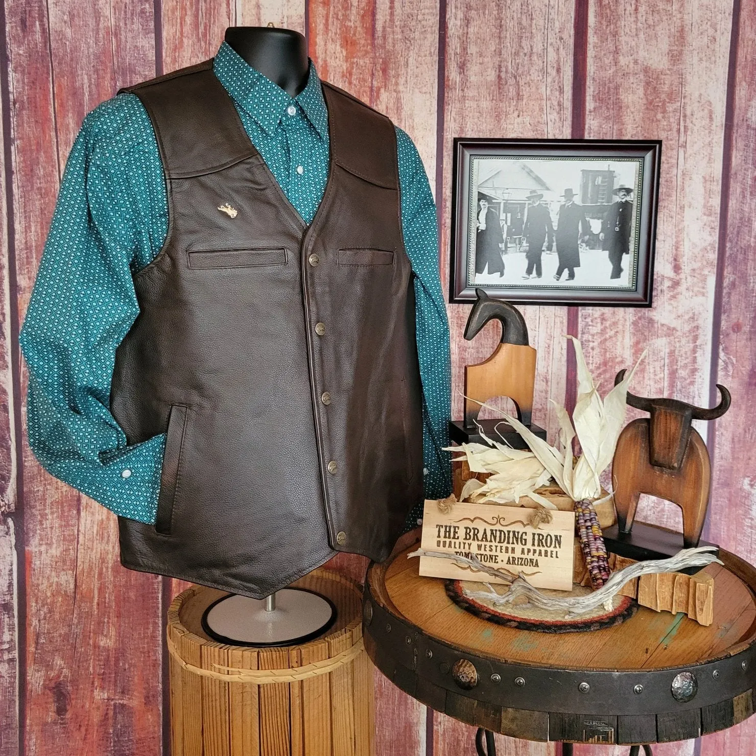 Men’s Conceal Carry Vest the “Drover”  by Wyoming Traders VDB