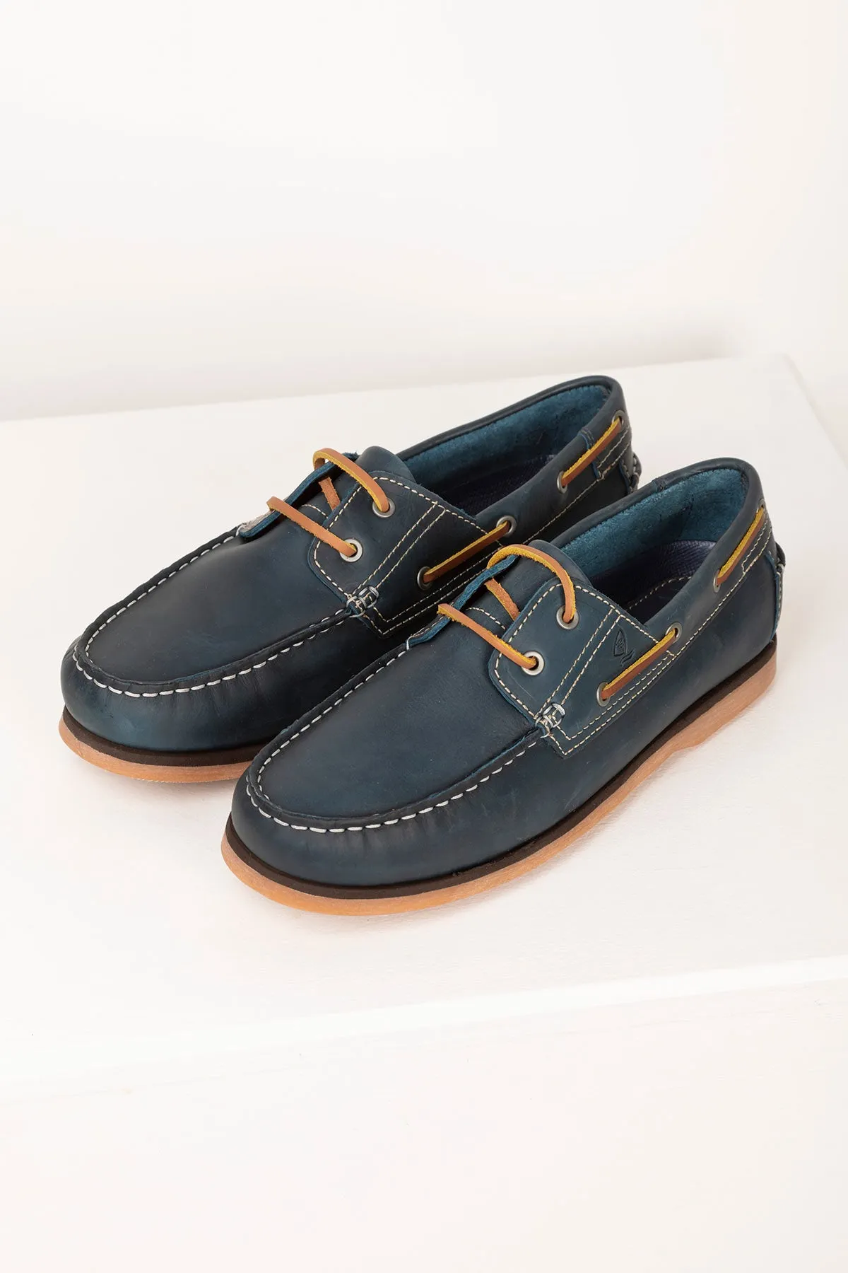 Mens Leather Deck Shoes - Sandsend II