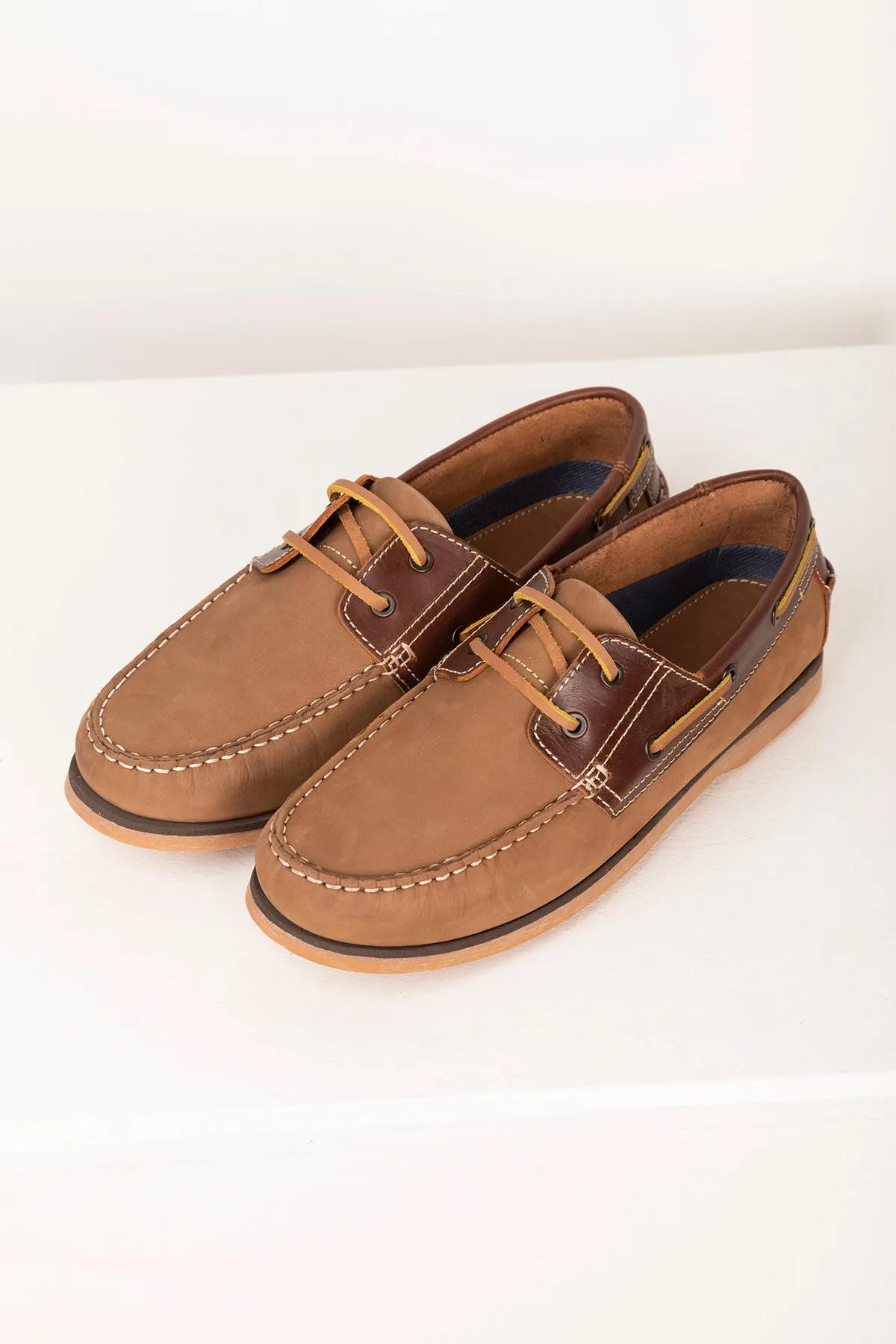 Mens Leather Deck Shoes - Sandsend II