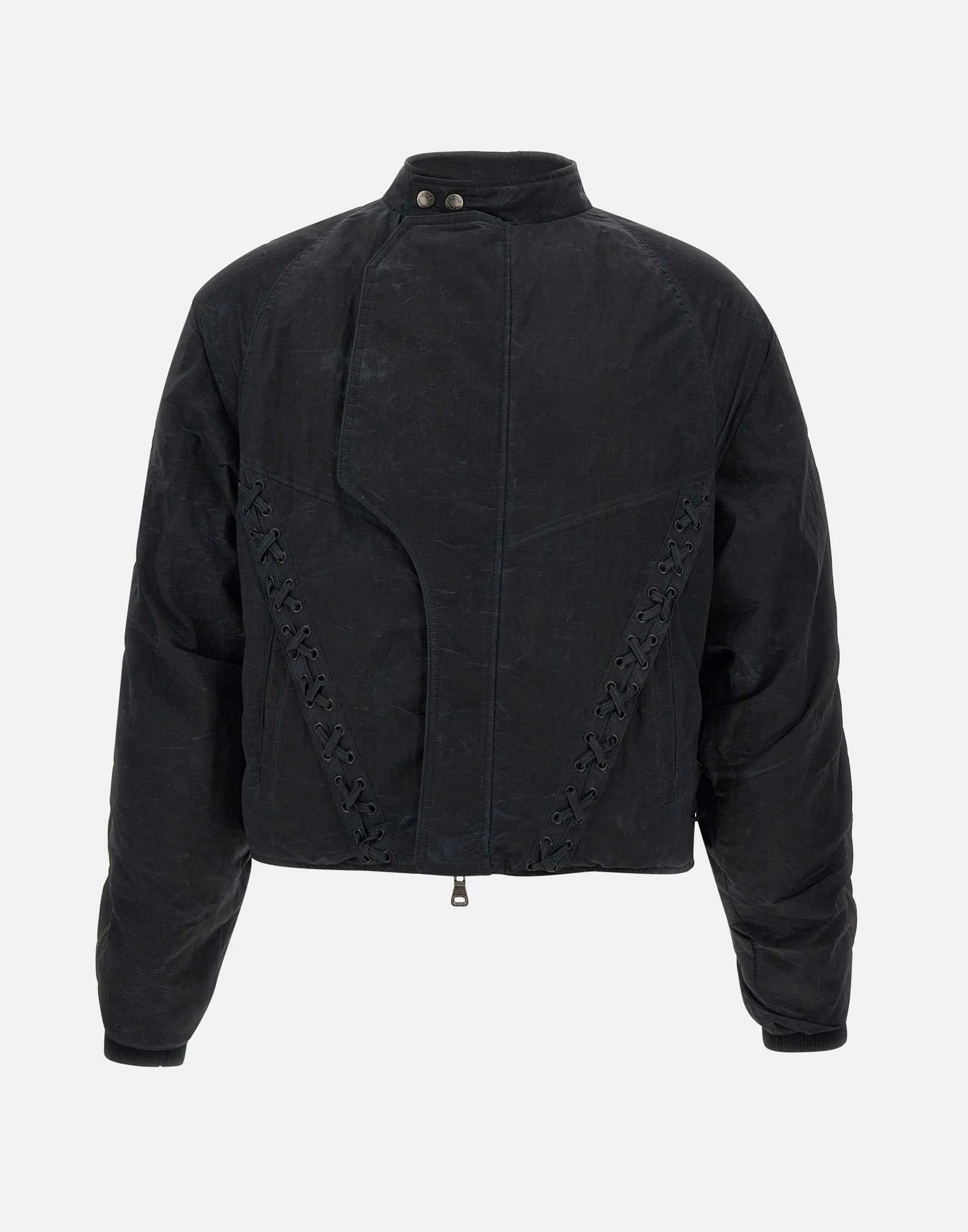 Men's Stone Washed Bomber Jacket