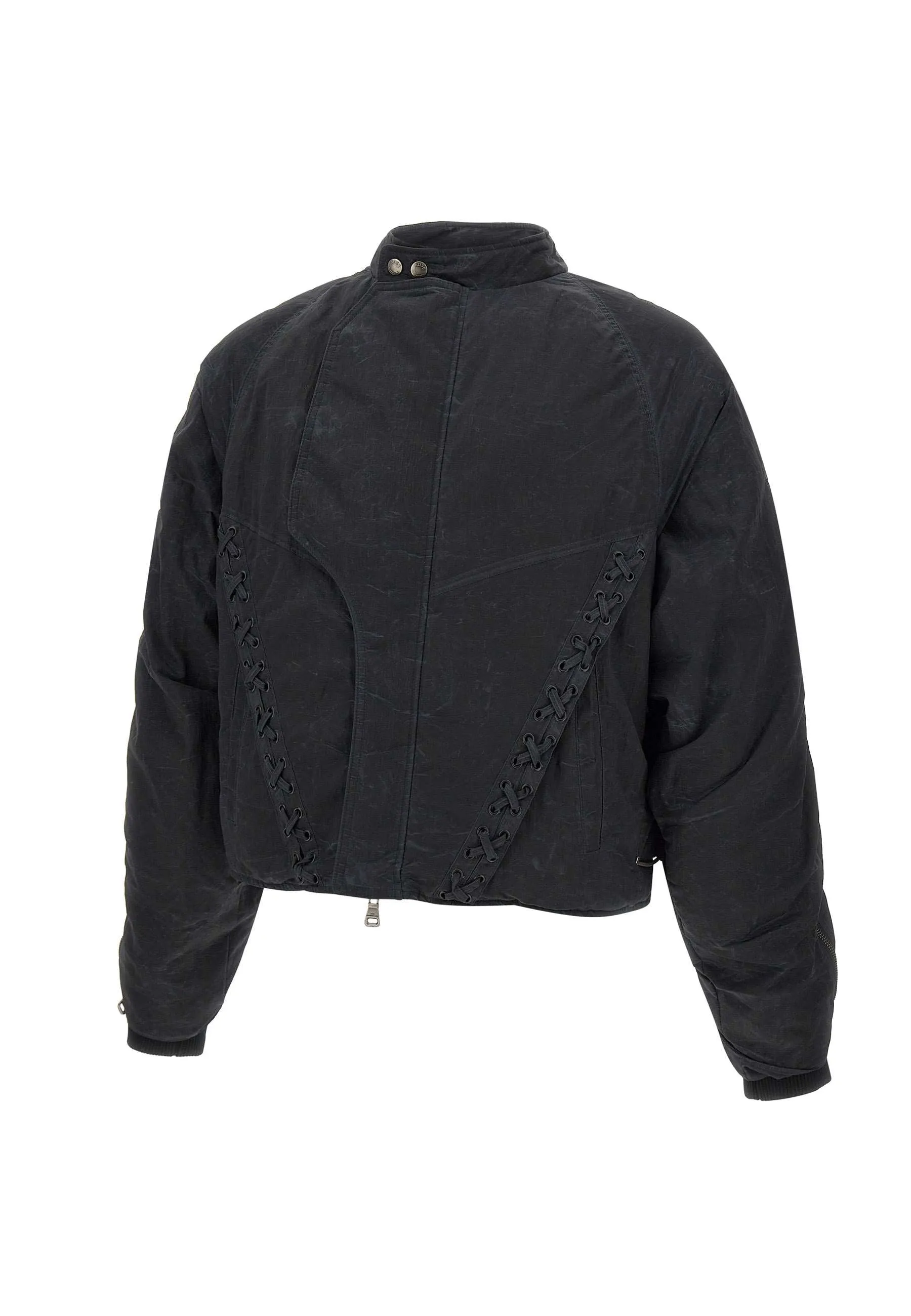 Men's Stone Washed Bomber Jacket