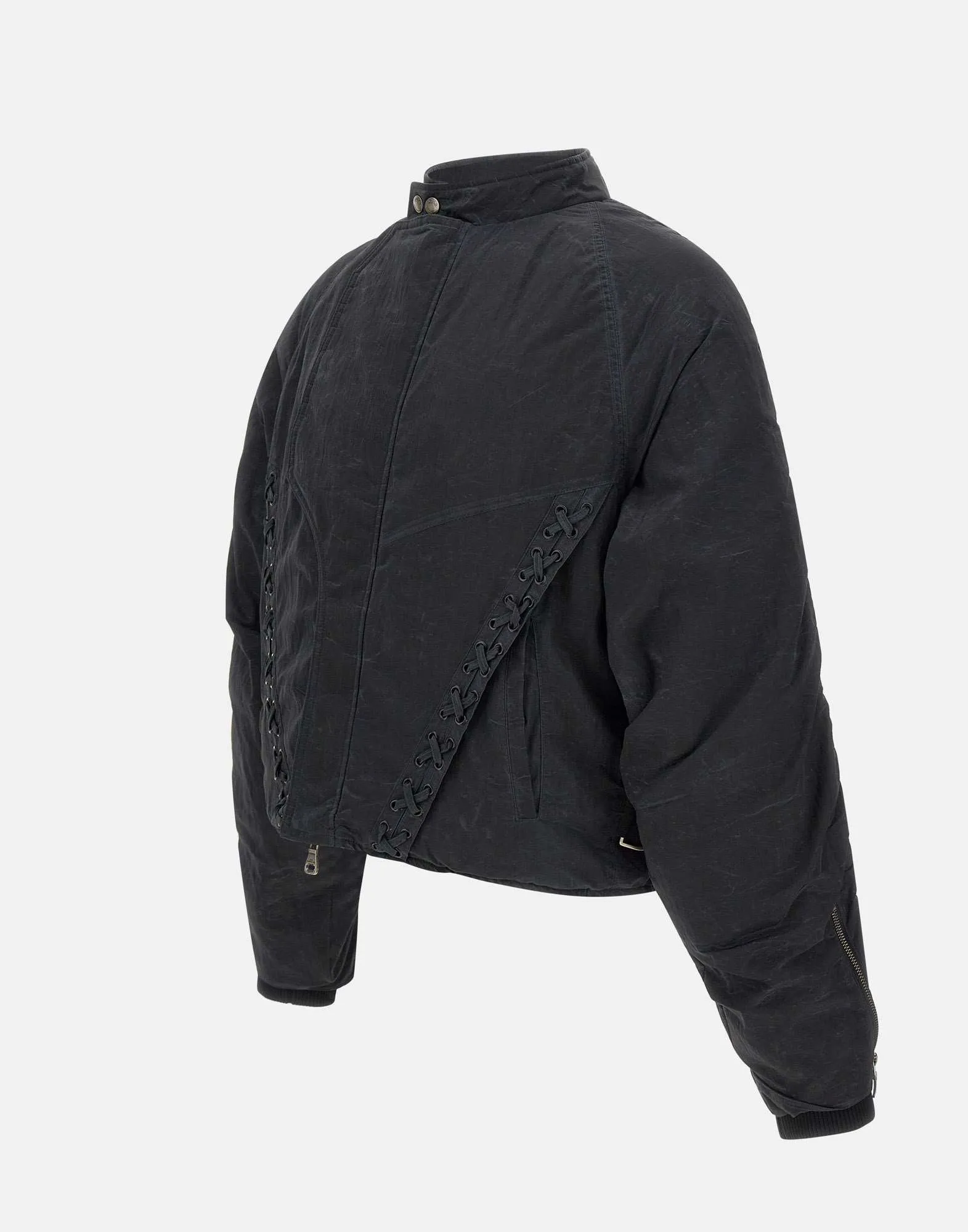 Men's Stone Washed Bomber Jacket