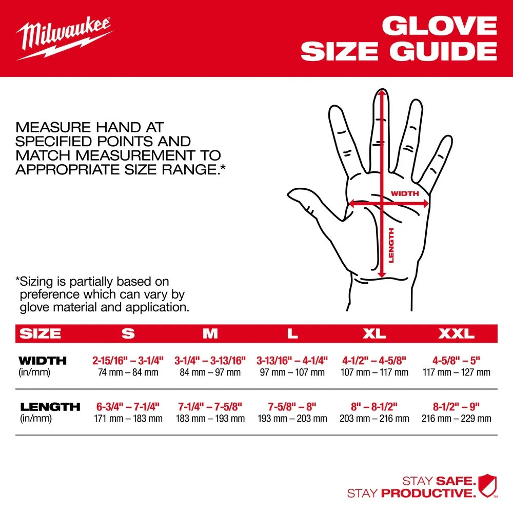 Milwaukee  48-22-8902 Dipped Gloves - L