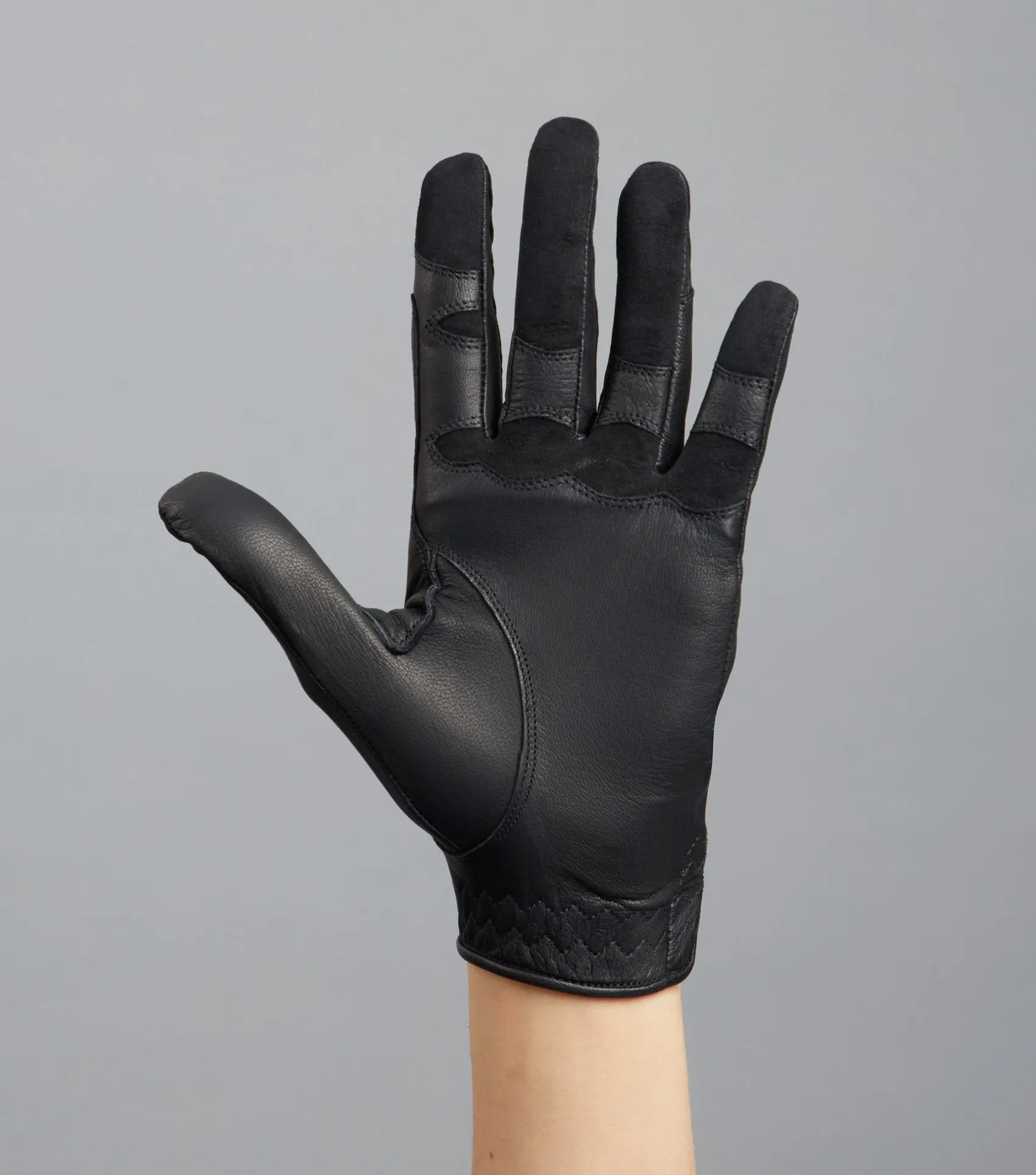 Mizar Ladies Leather Riding Gloves Black