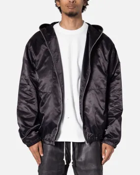 MNML Full Zip Paneled Fight Jacket Black