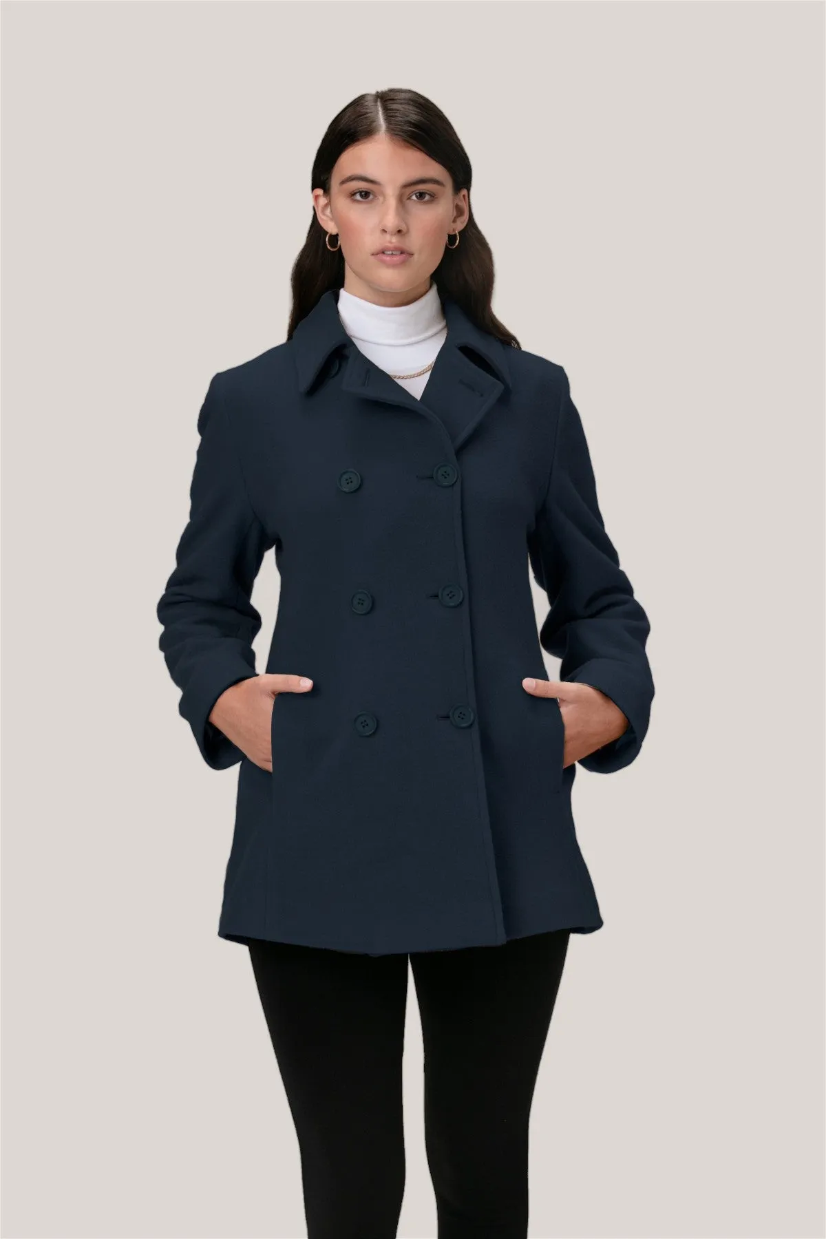 MOLLY Wool & Cashmere Pea Coat 2141