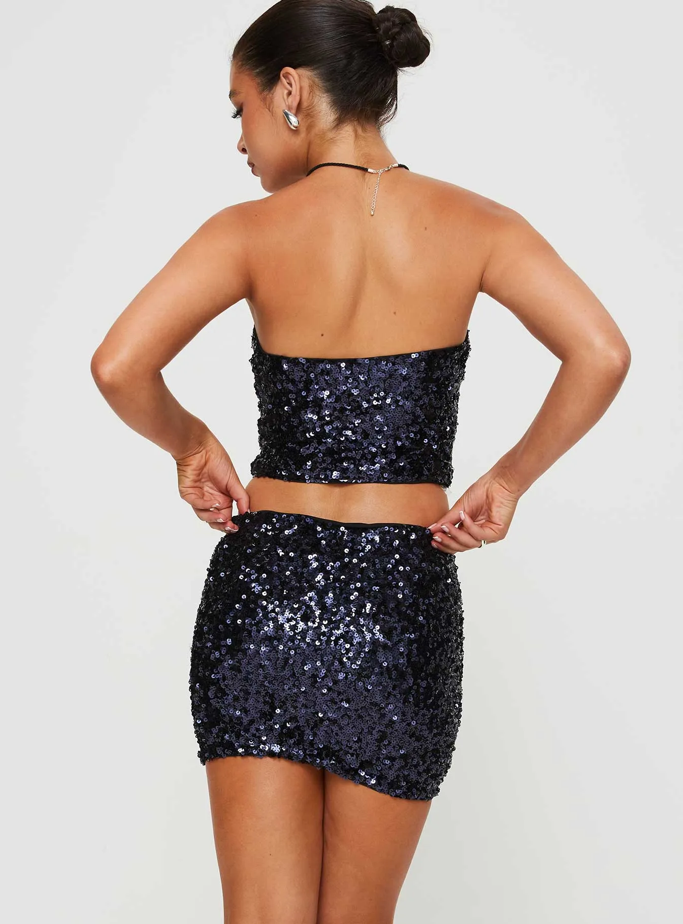 Moonlight Mini Skirt Navy