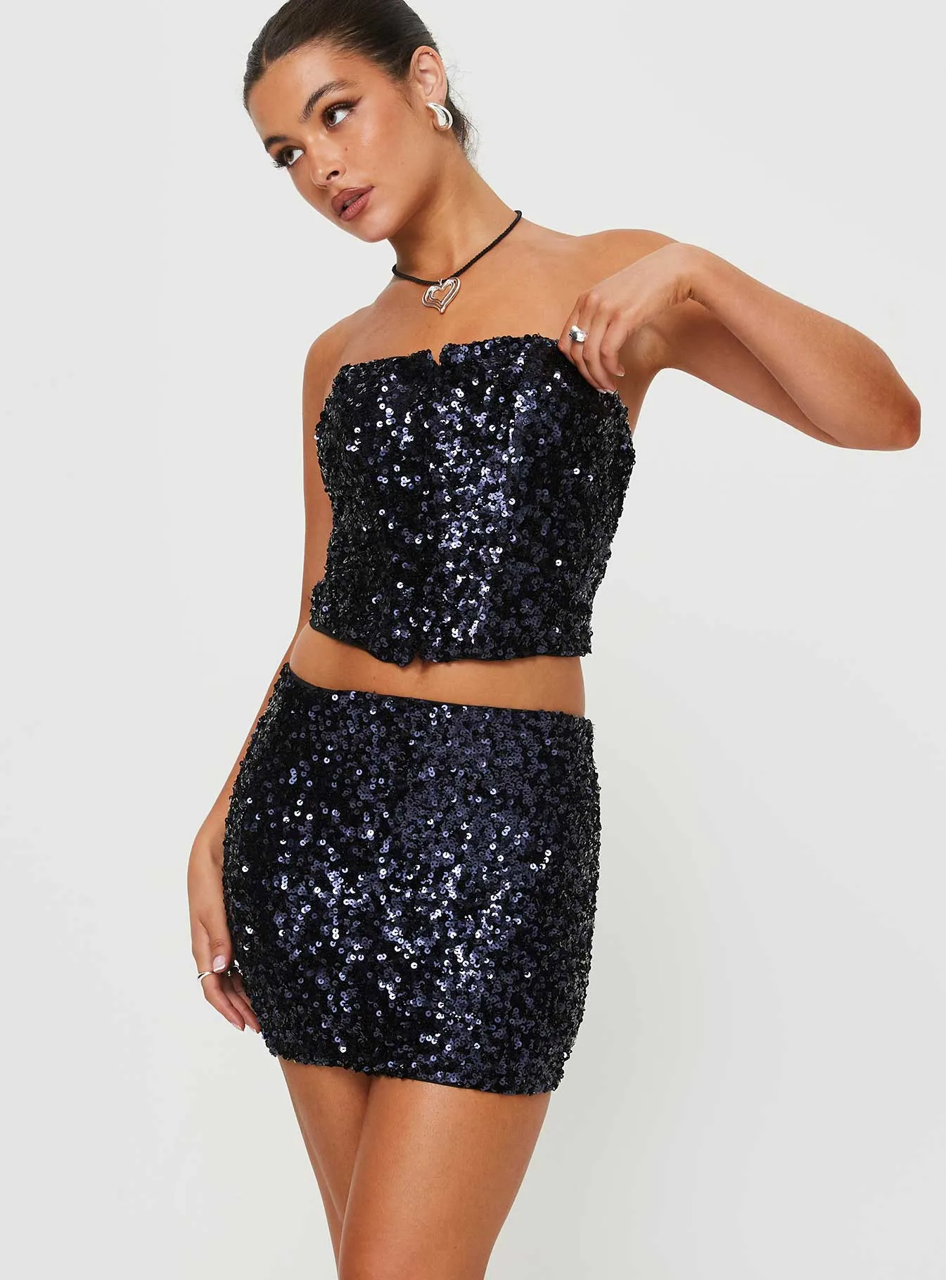 Moonlight Mini Skirt Navy