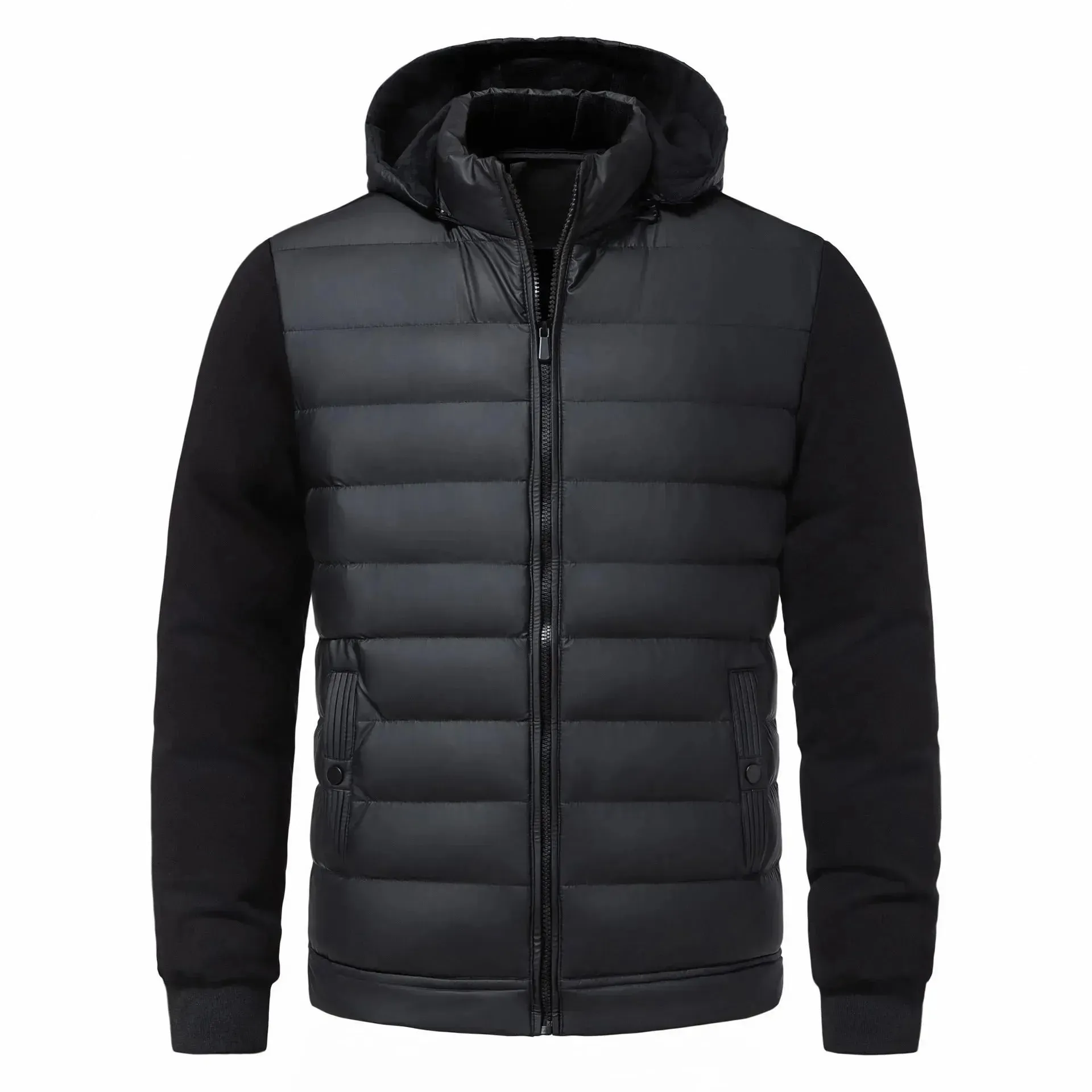 New Men's Casual Winter Hooded Jacket Down Puffer Jacket men