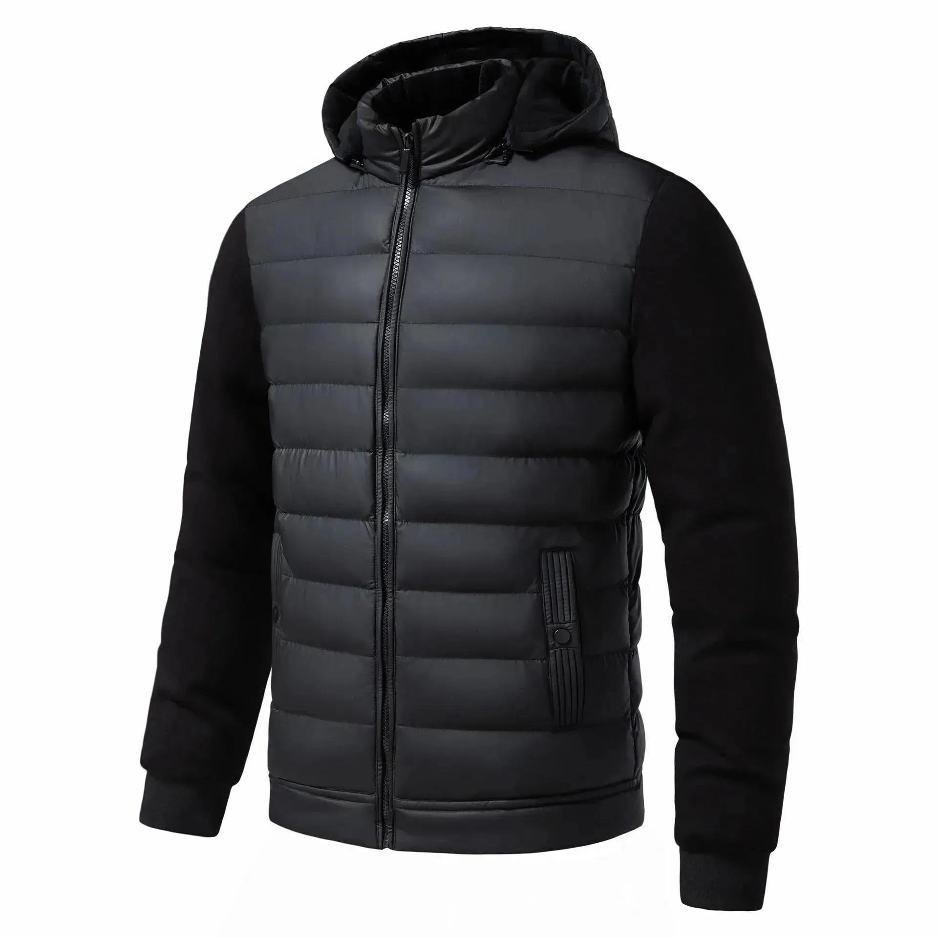 New Men's Casual Winter Hooded Jacket Down Puffer Jacket men