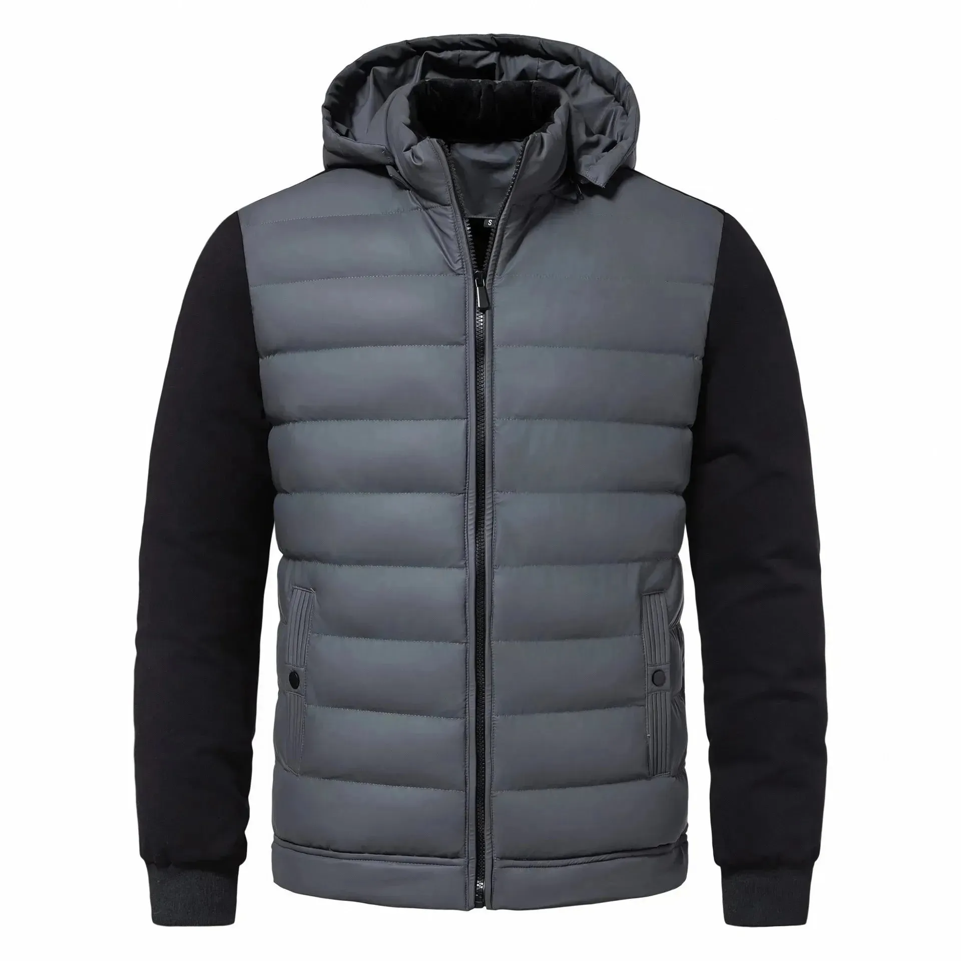 New Men's Casual Winter Hooded Jacket Down Puffer Jacket men