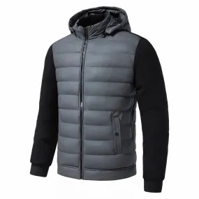 New Men's Casual Winter Hooded Jacket Down Puffer Jacket men