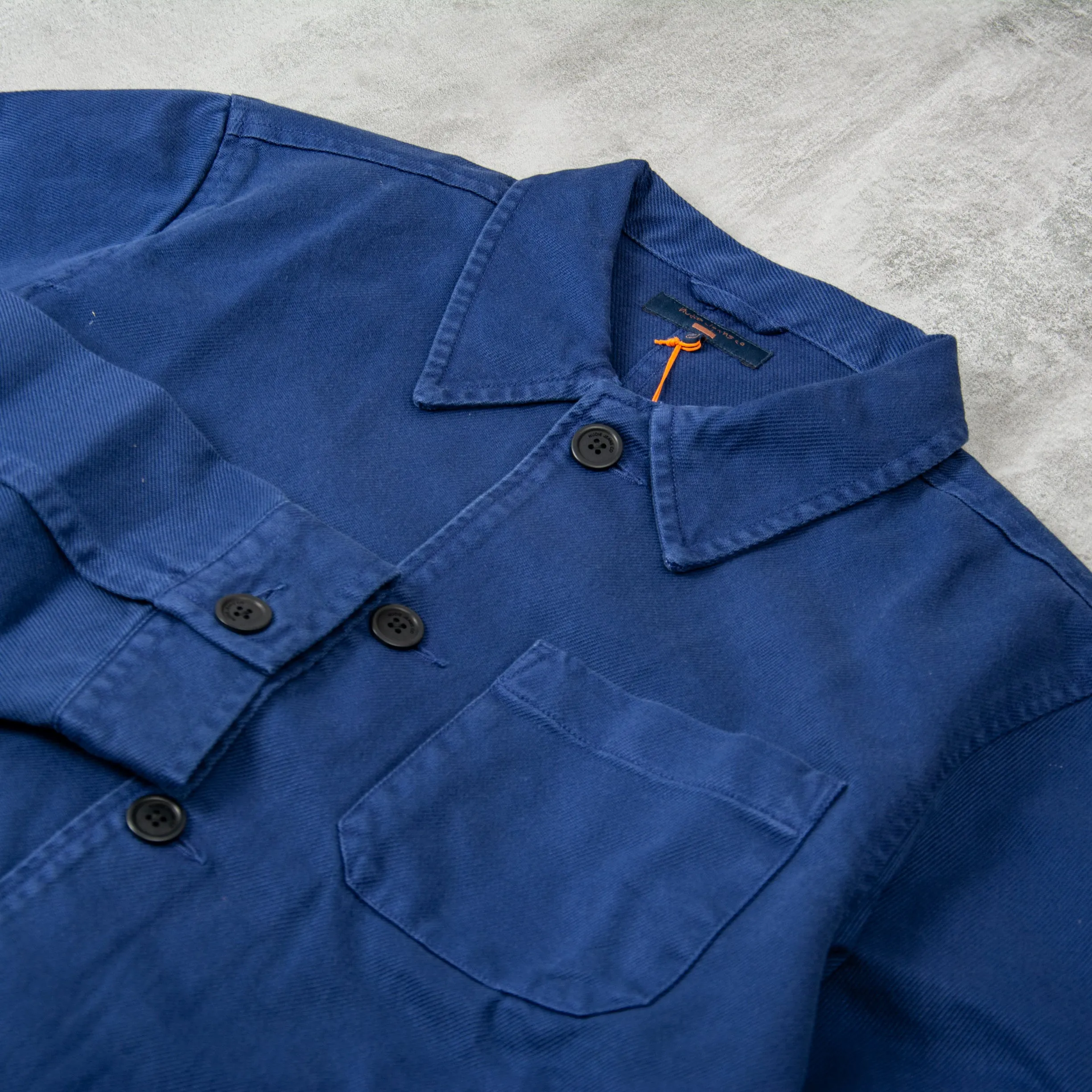 Nudie Barney Worker Jacket - Mid Blue