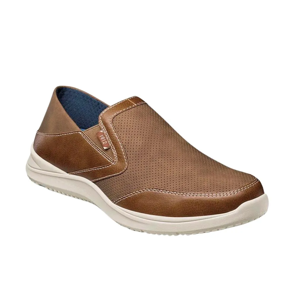 Nunn Bush Men's Conway EZ Moc Toe Slip-On Shoes - Tan