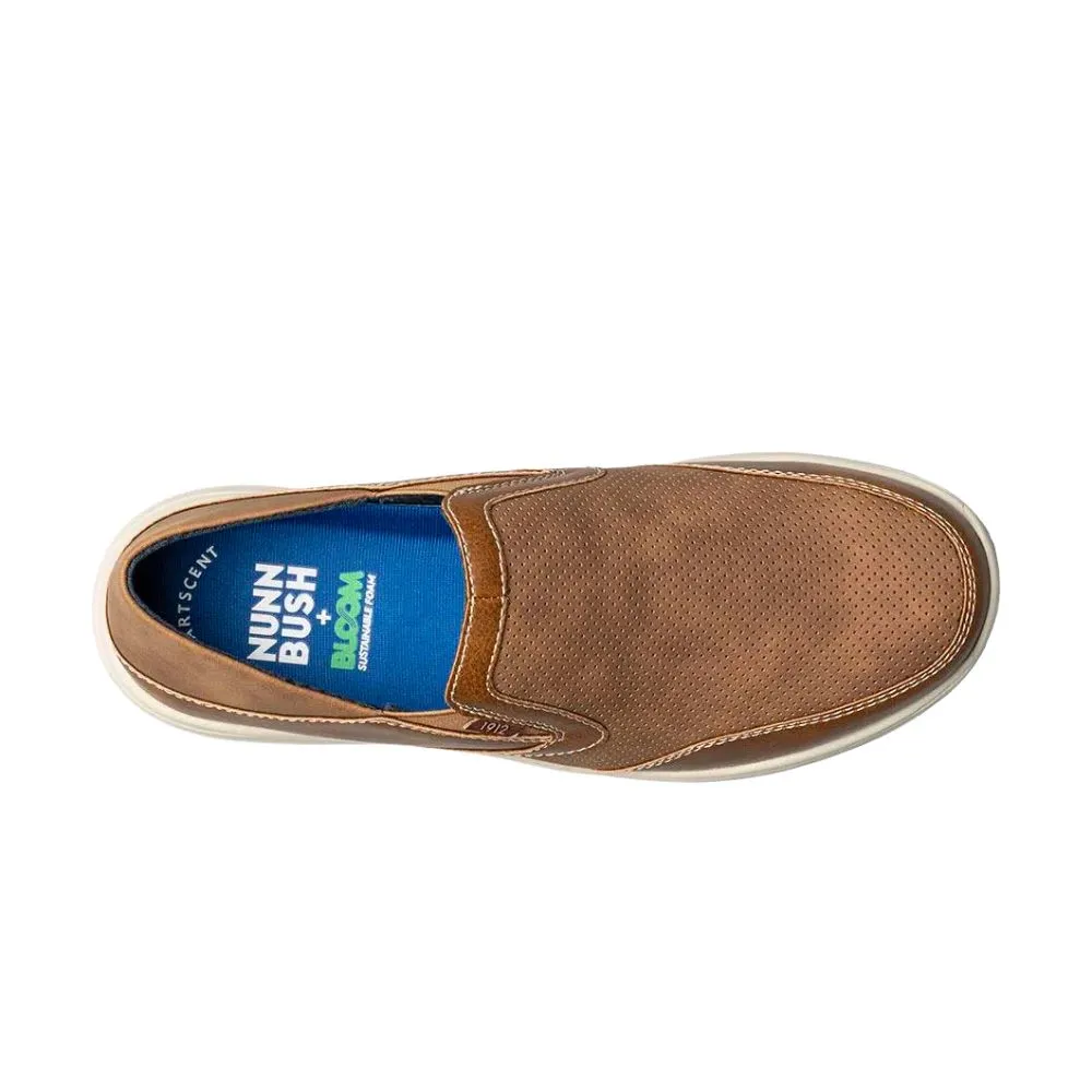 Nunn Bush Men's Conway EZ Moc Toe Slip-On Shoes - Tan