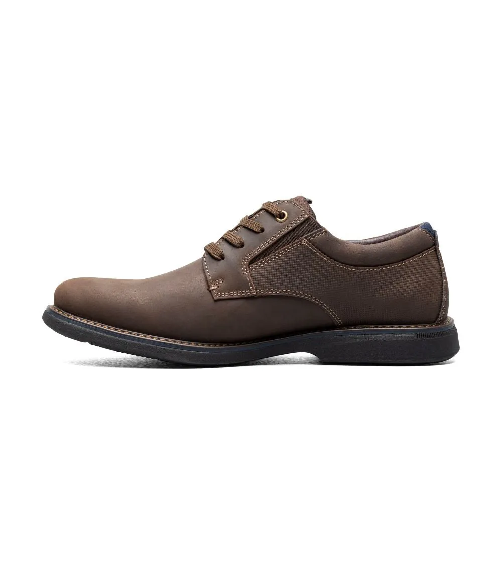 'Nunn Bush' Men's Otto Plain Toe Oxford - Brown