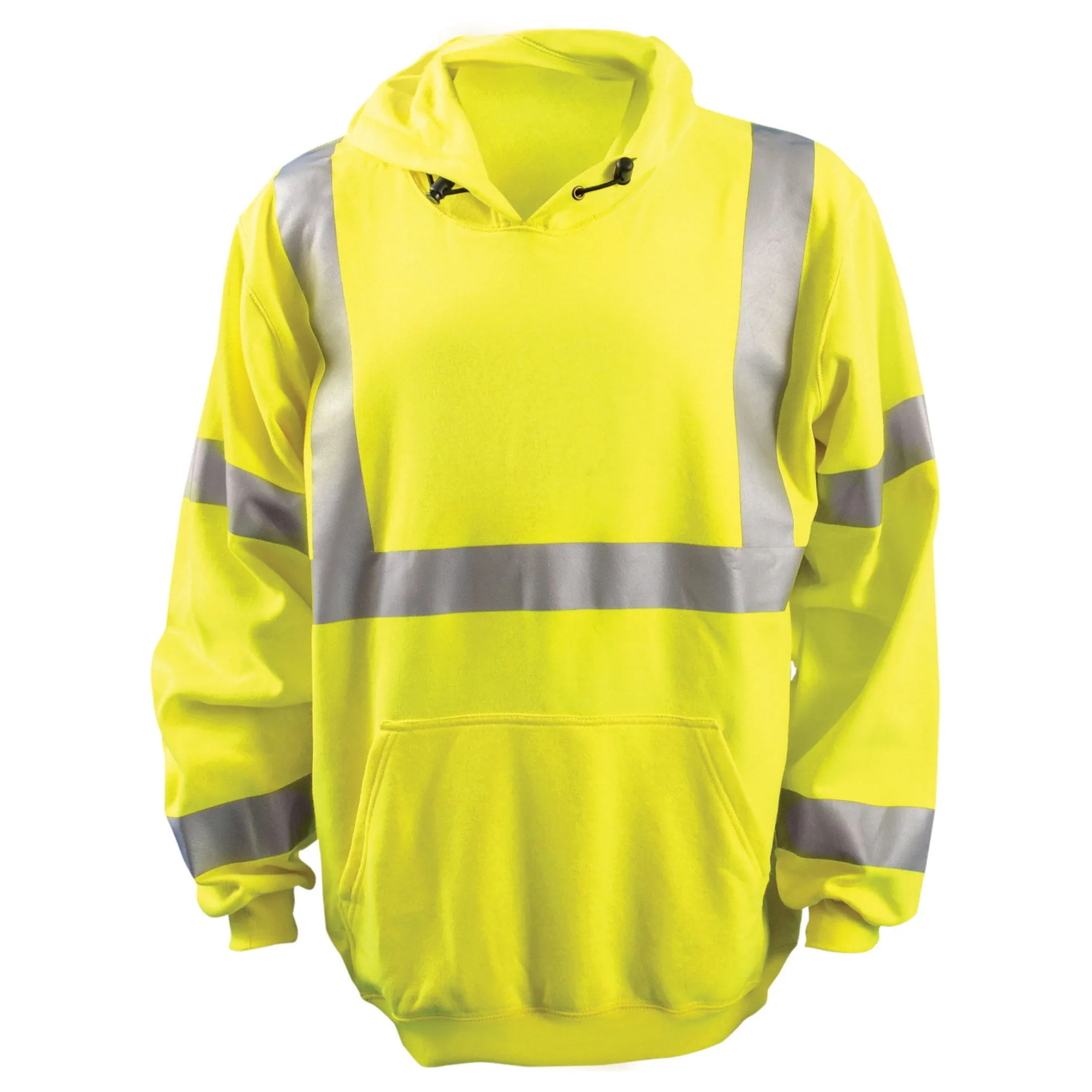 OccuNomix Flame Resistant Pullover FR Hoodie - Yellow - CAT 2 Class 3 - LUX-SWT3FR