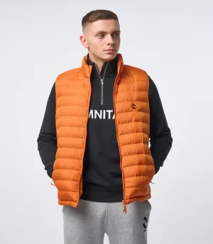 Omnitau Men's Hybrid Recycled Body Warmer Gilet - Orange