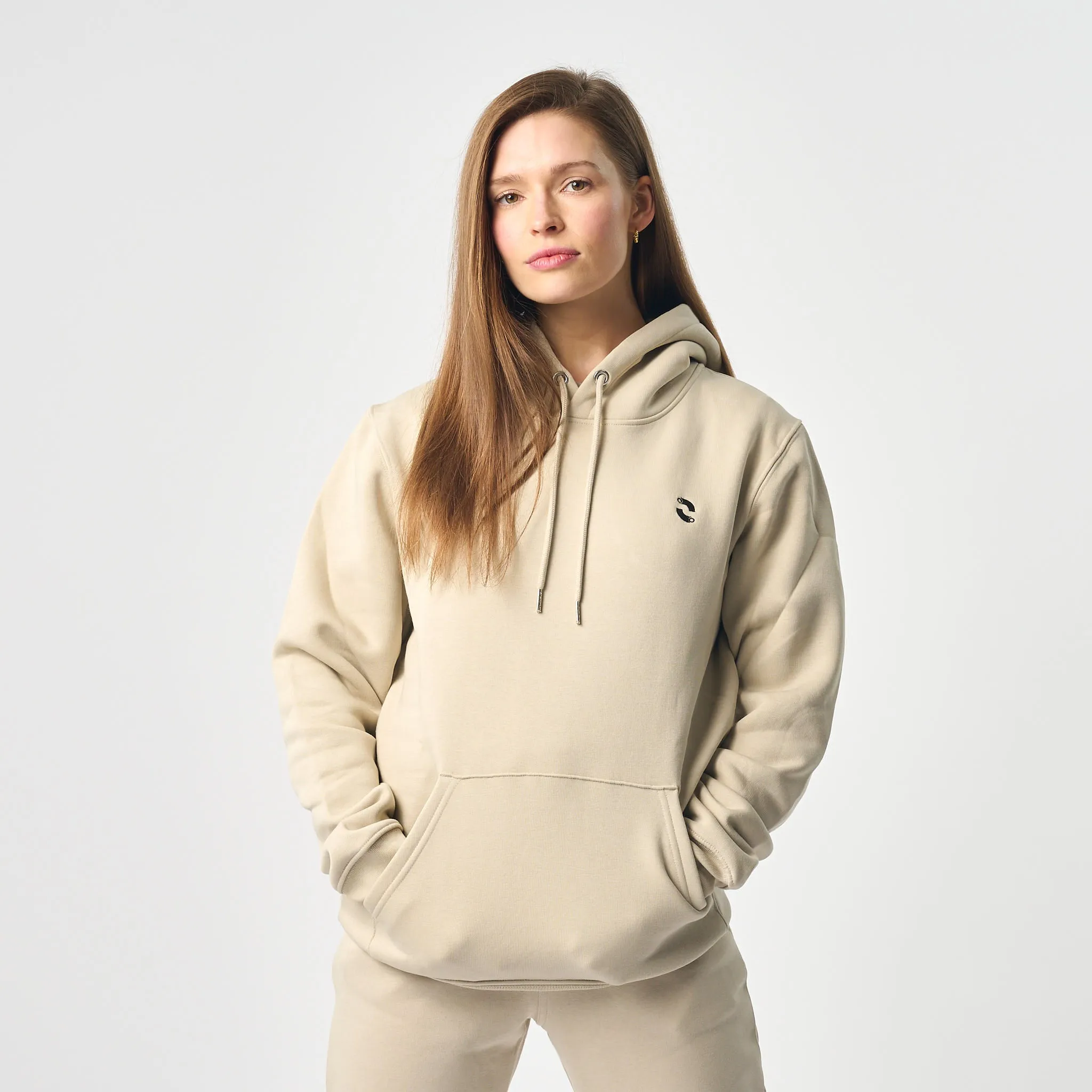 Omnitau Women's Prime Organic Cotton Hoodie - Dark Cream