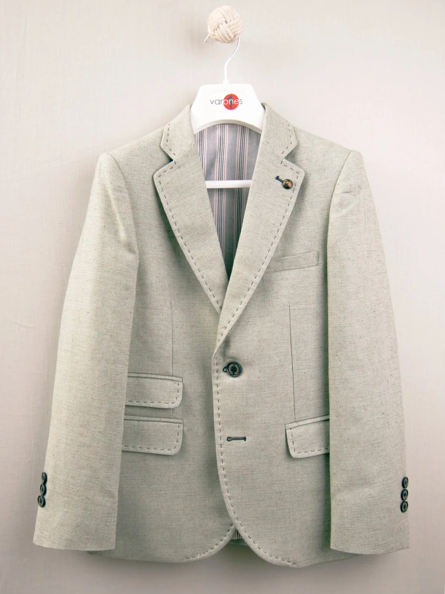 One Varones Light Green Blazer