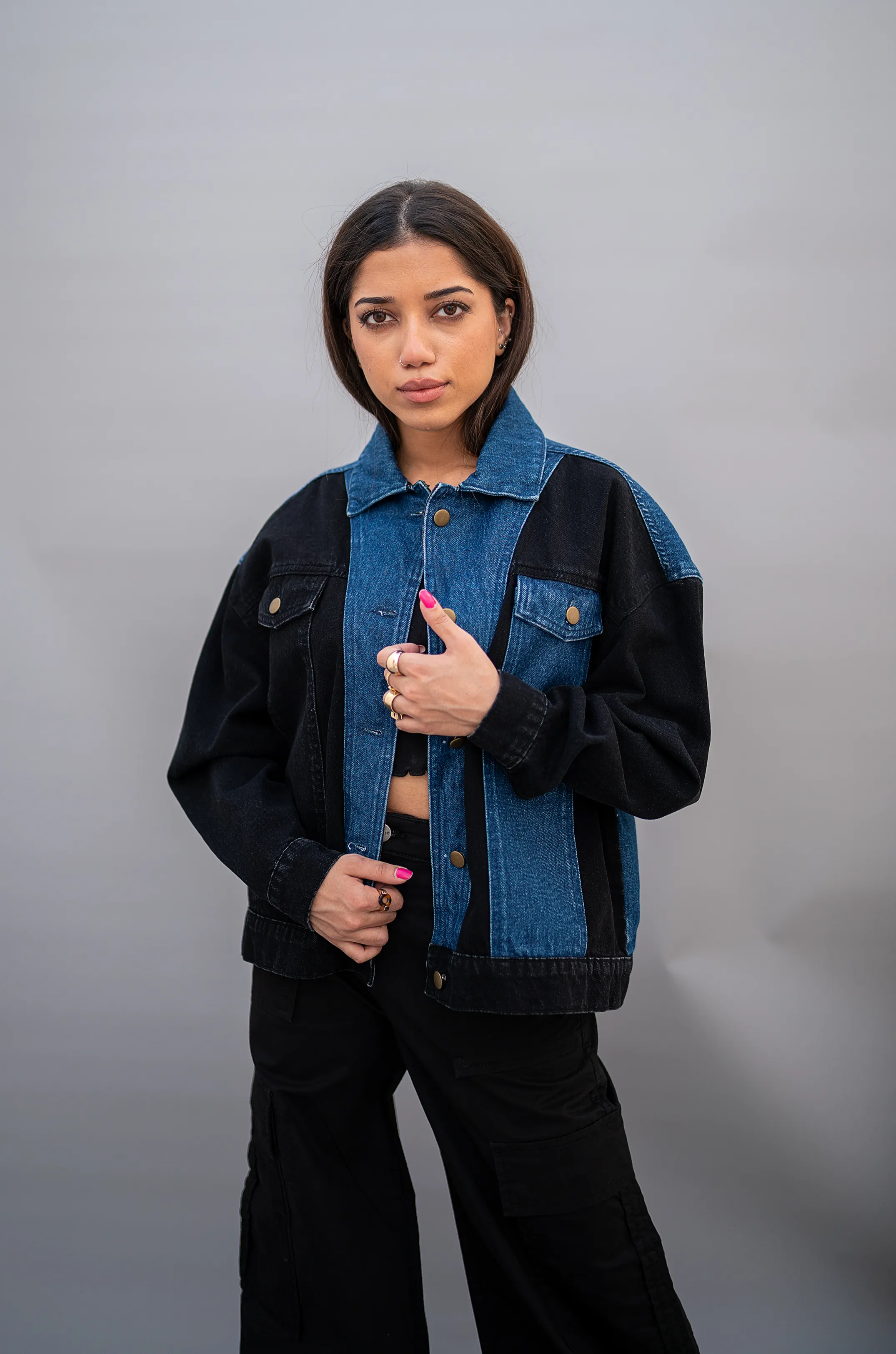 Panel Jacket Blublack