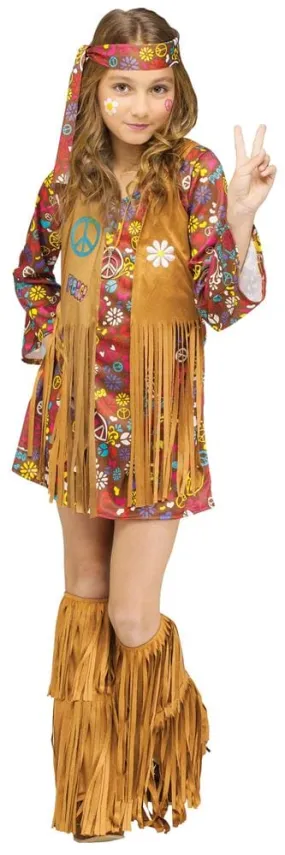 Peace and Love Hippie Child Costume