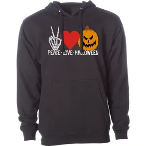 Peace Love Halloween Hoodie