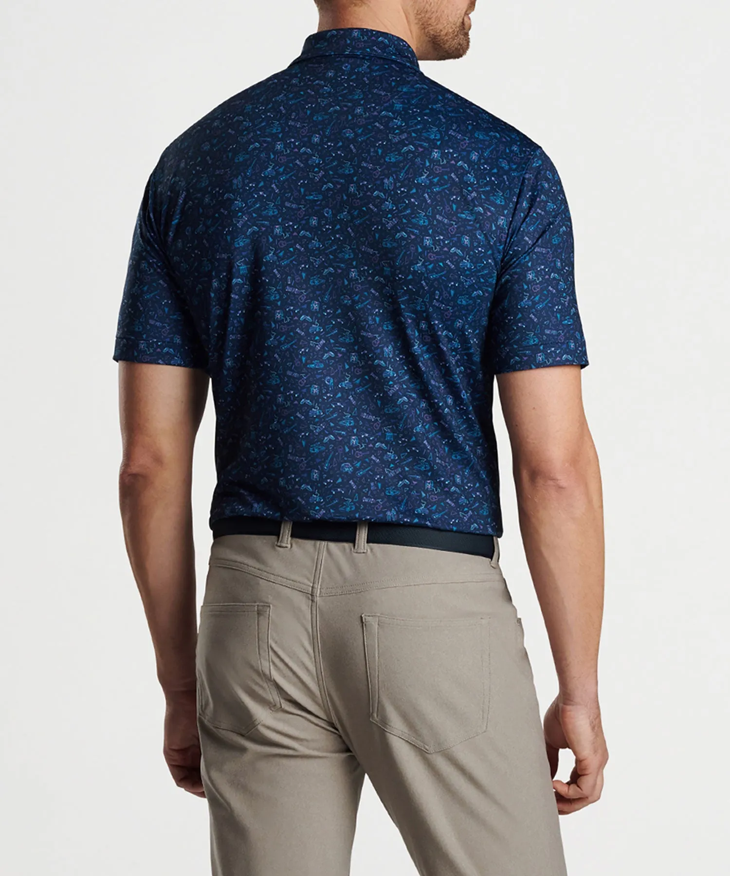 Peter Millar 1985 Print Polo Shirt