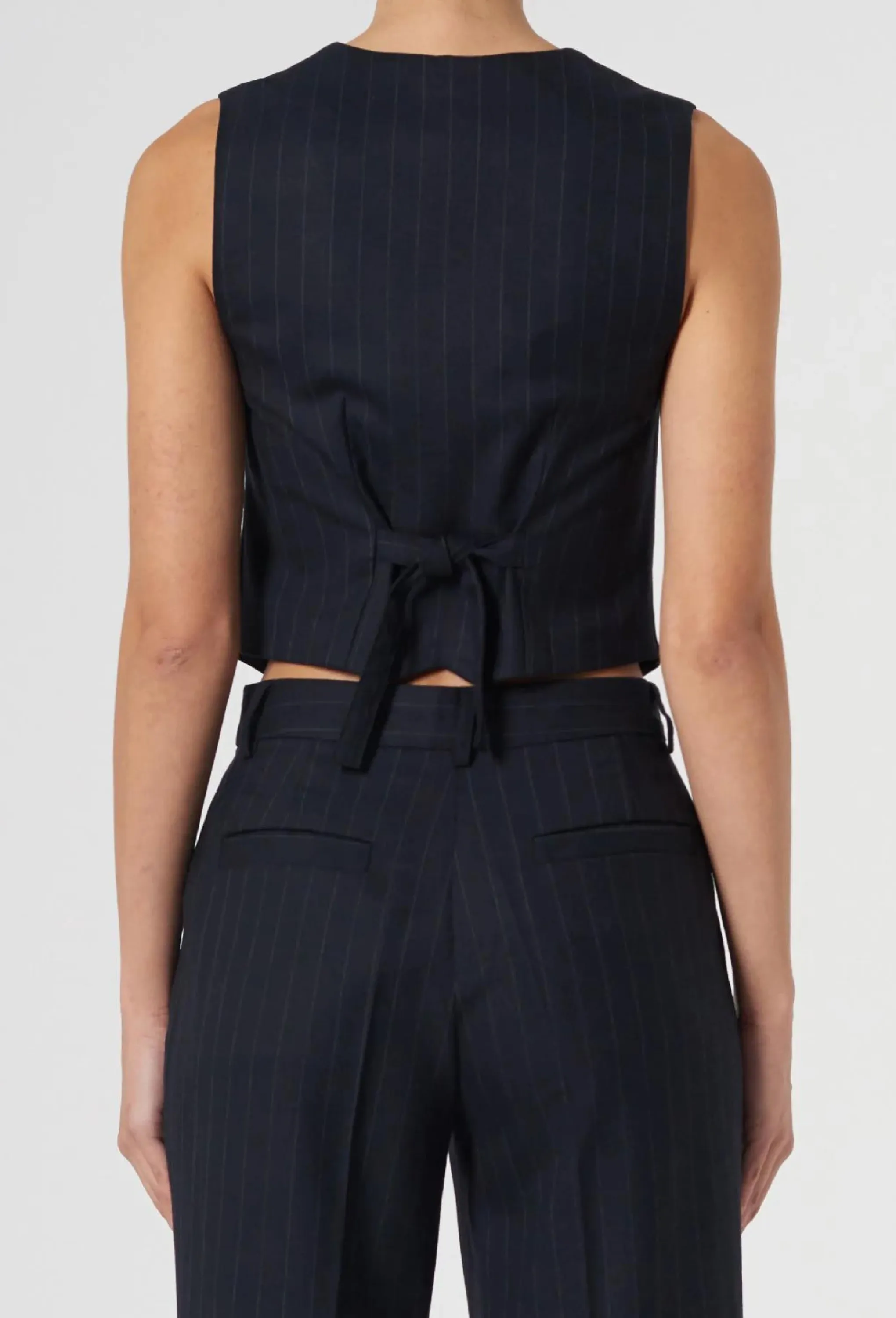 PINSTRIPE VEST (Navy)