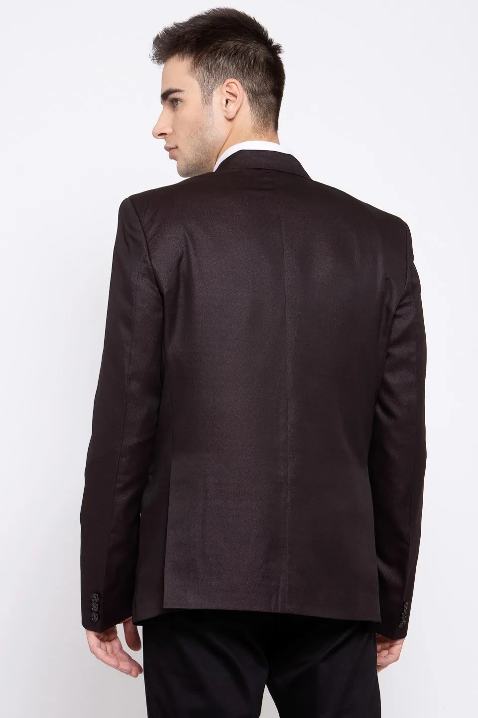 Poly Blend Coffee Blazer