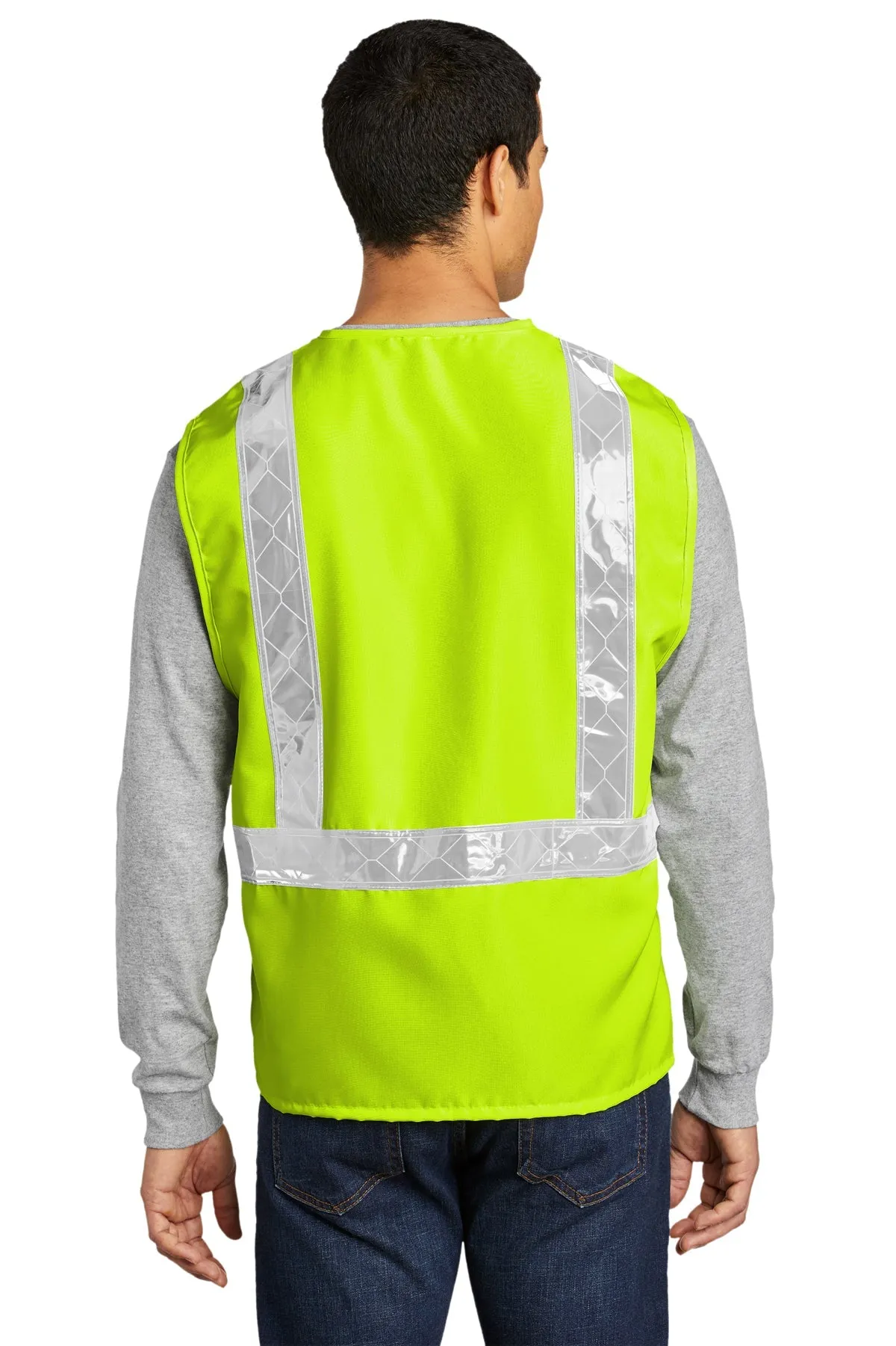 Port Authority Enhanced Visibility Branded Vests, Safety Yellow/ Reflective