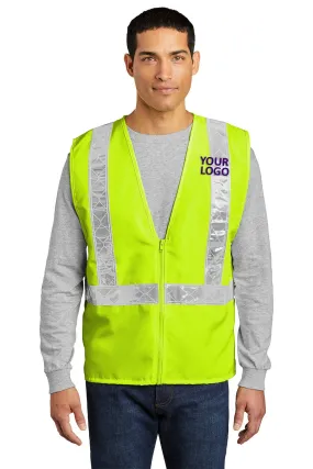 Port Authority Enhanced Visibility Branded Vests, Safety Yellow/ Reflective