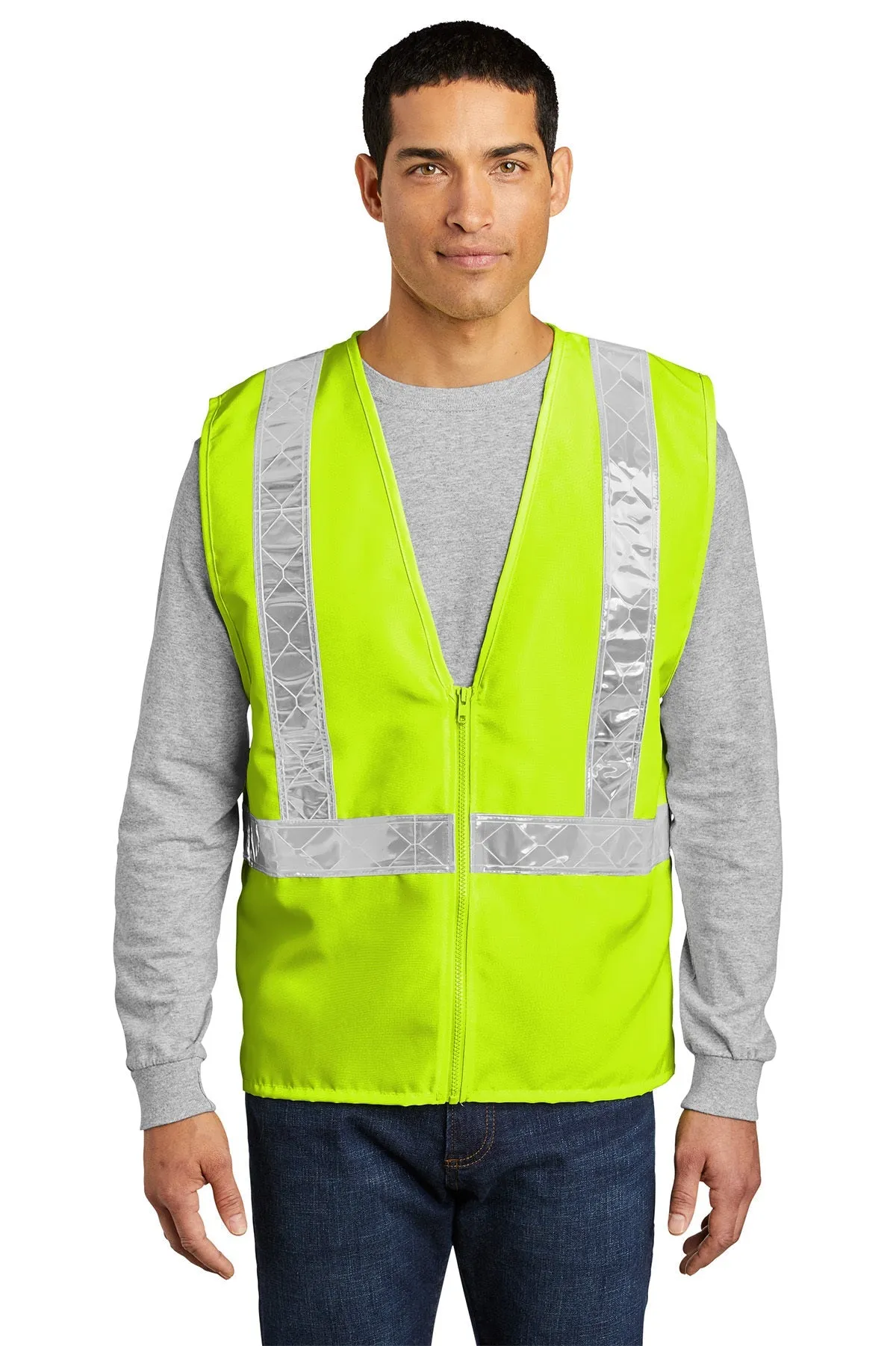 Port Authority Enhanced Visibility Branded Vests, Safety Yellow/ Reflective