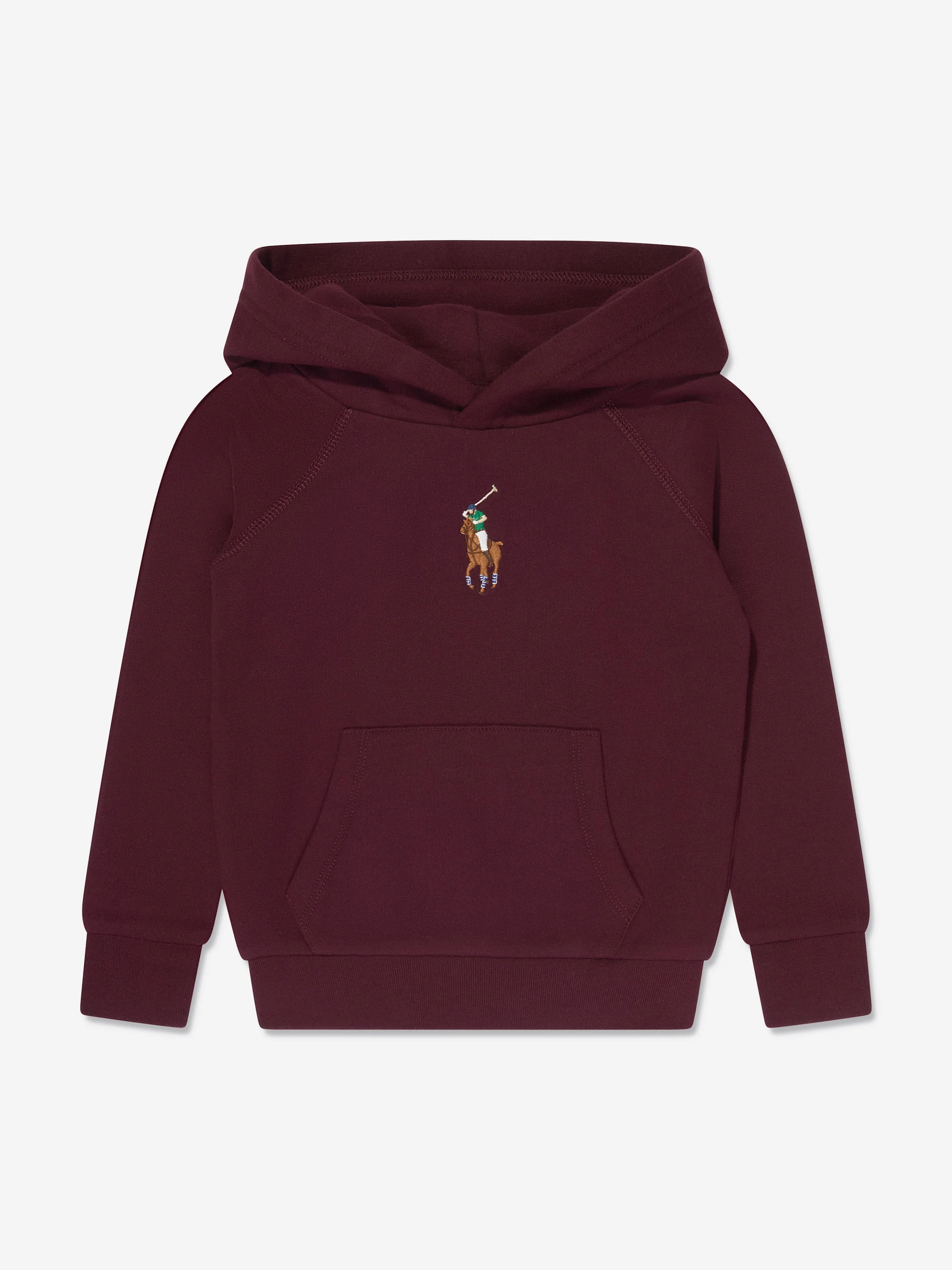 Ralph Lauren Girls Logo Hoodie in Red