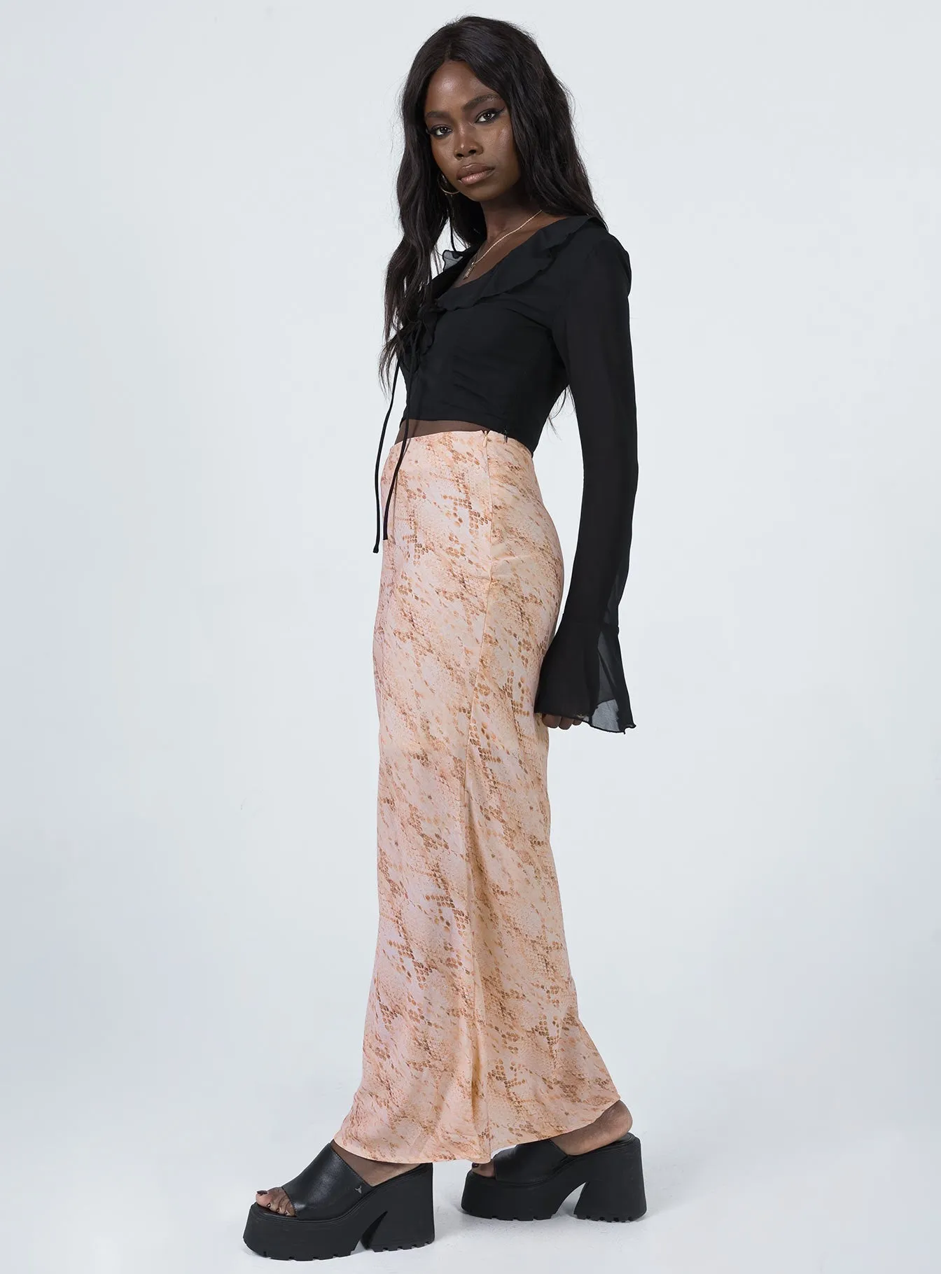 Rayna Maxi Skirt Snake