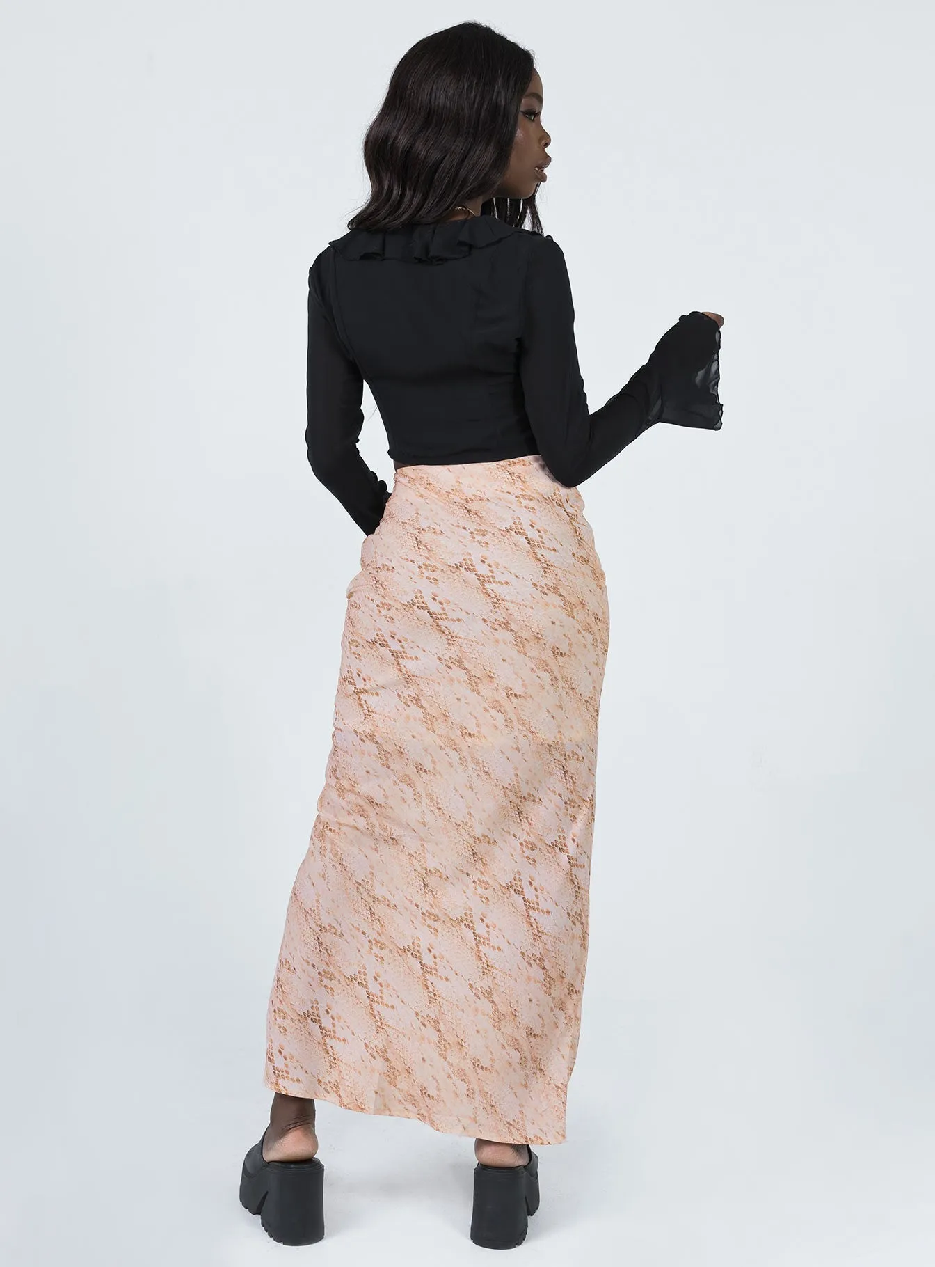 Rayna Maxi Skirt Snake