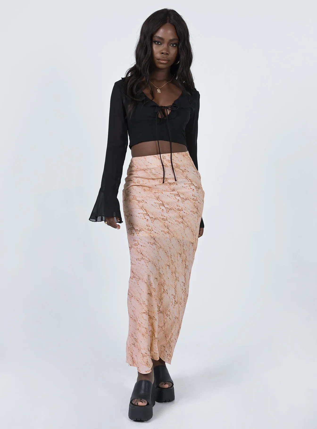 Rayna Maxi Skirt Snake