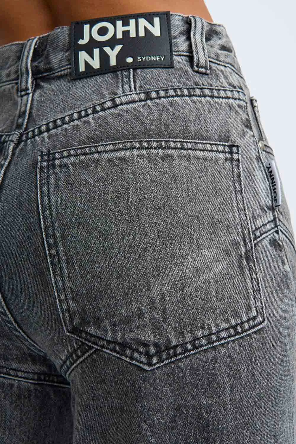 Rebel Cut Johnny Jean | Final Sale - Grey Stone Wash