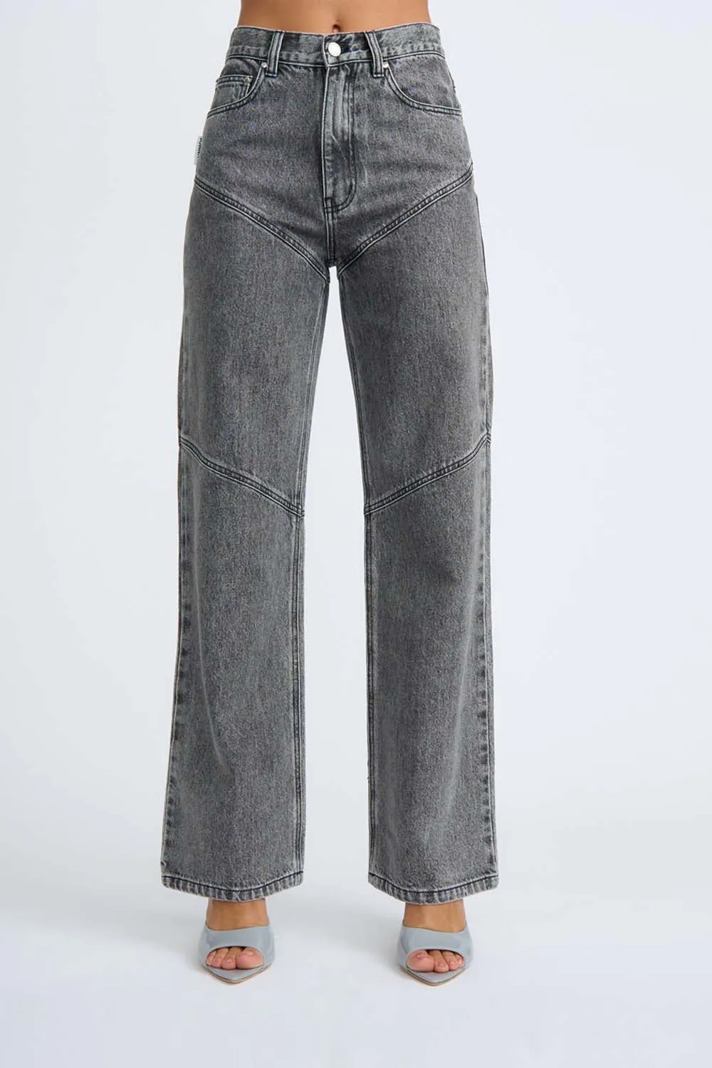 Rebel Cut Johnny Jean | Final Sale - Grey Stone Wash