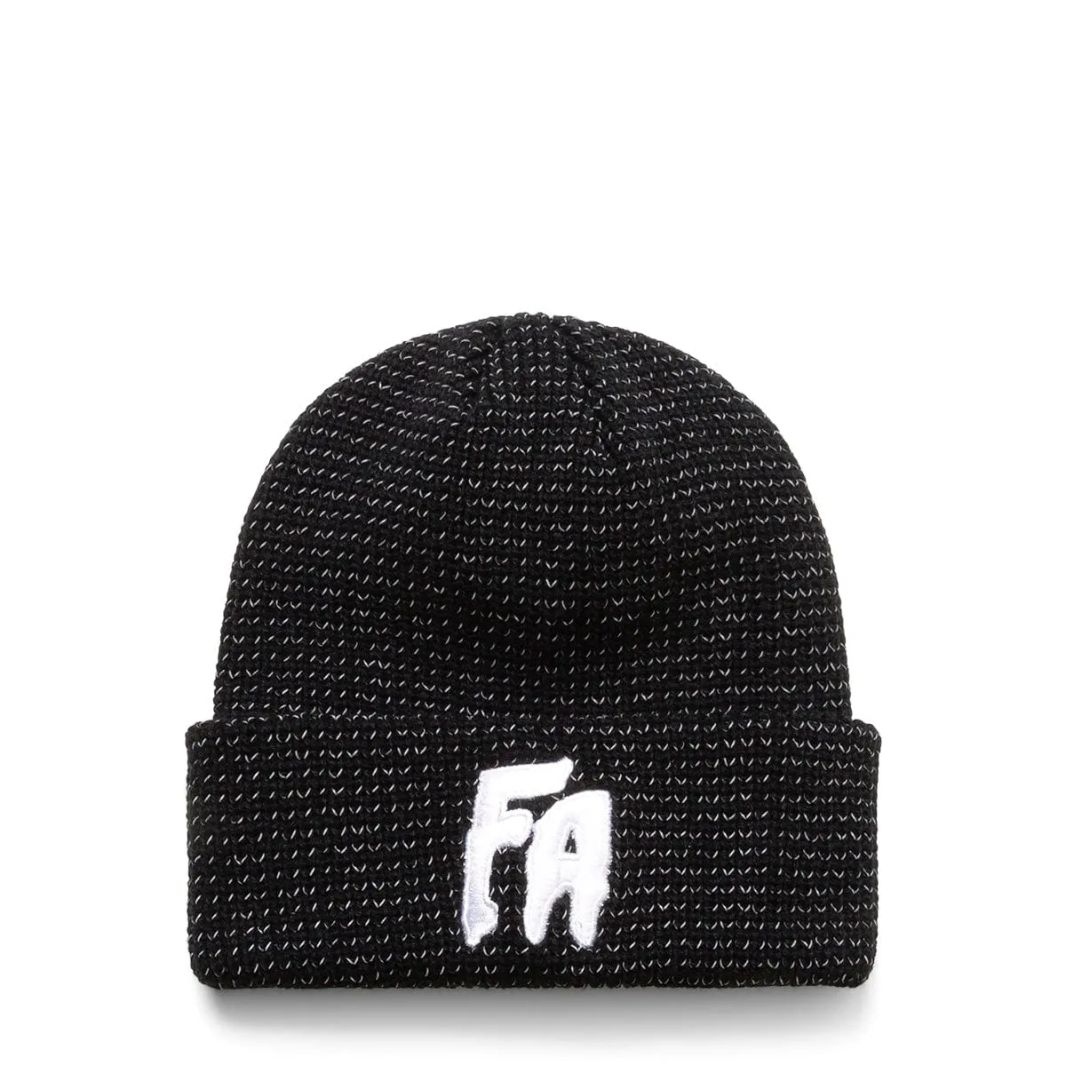 REFLECTIVE WAFFLE CUFF BEANIE