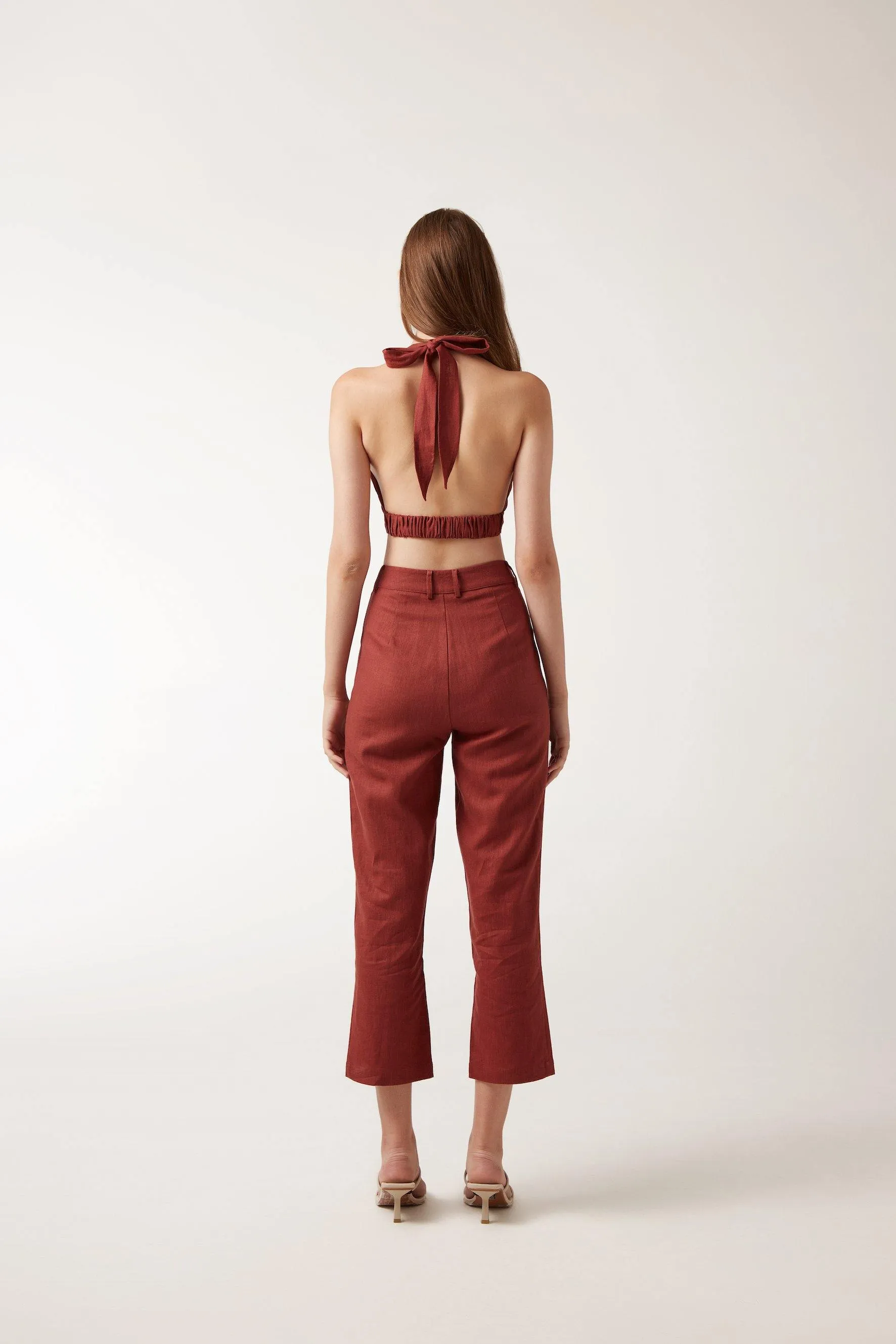 REINA Top - Maroon