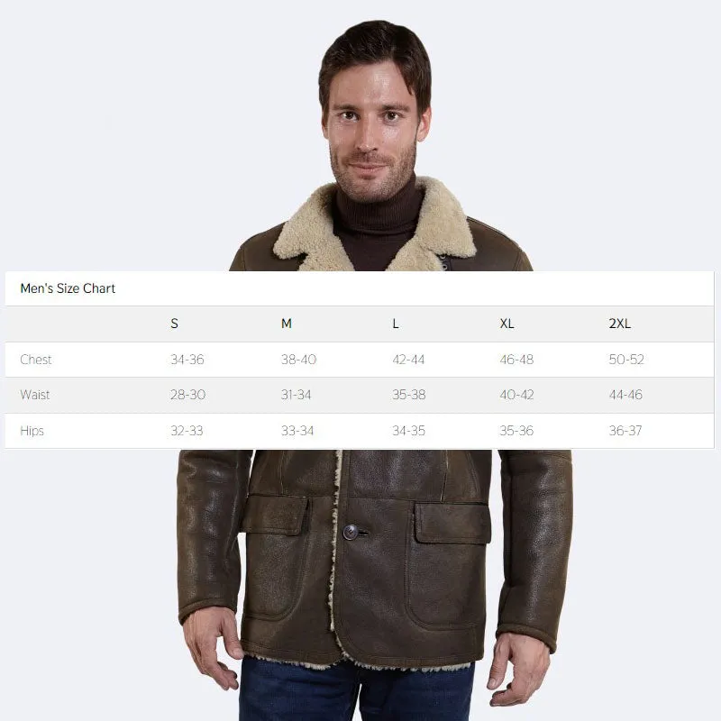 Rfx Leather: Best Winter Olive Floyd Sheepskin Jacket for Men