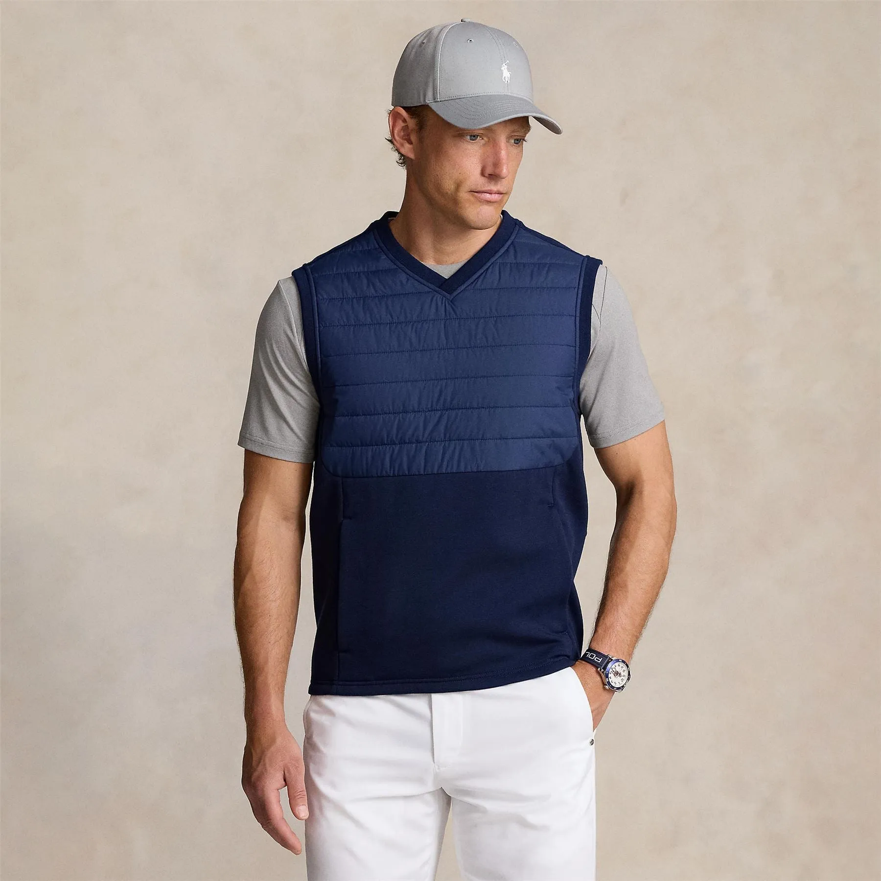 RLX Heavy Tech Wool Classic Fit Gilet Refined Navy - AW24