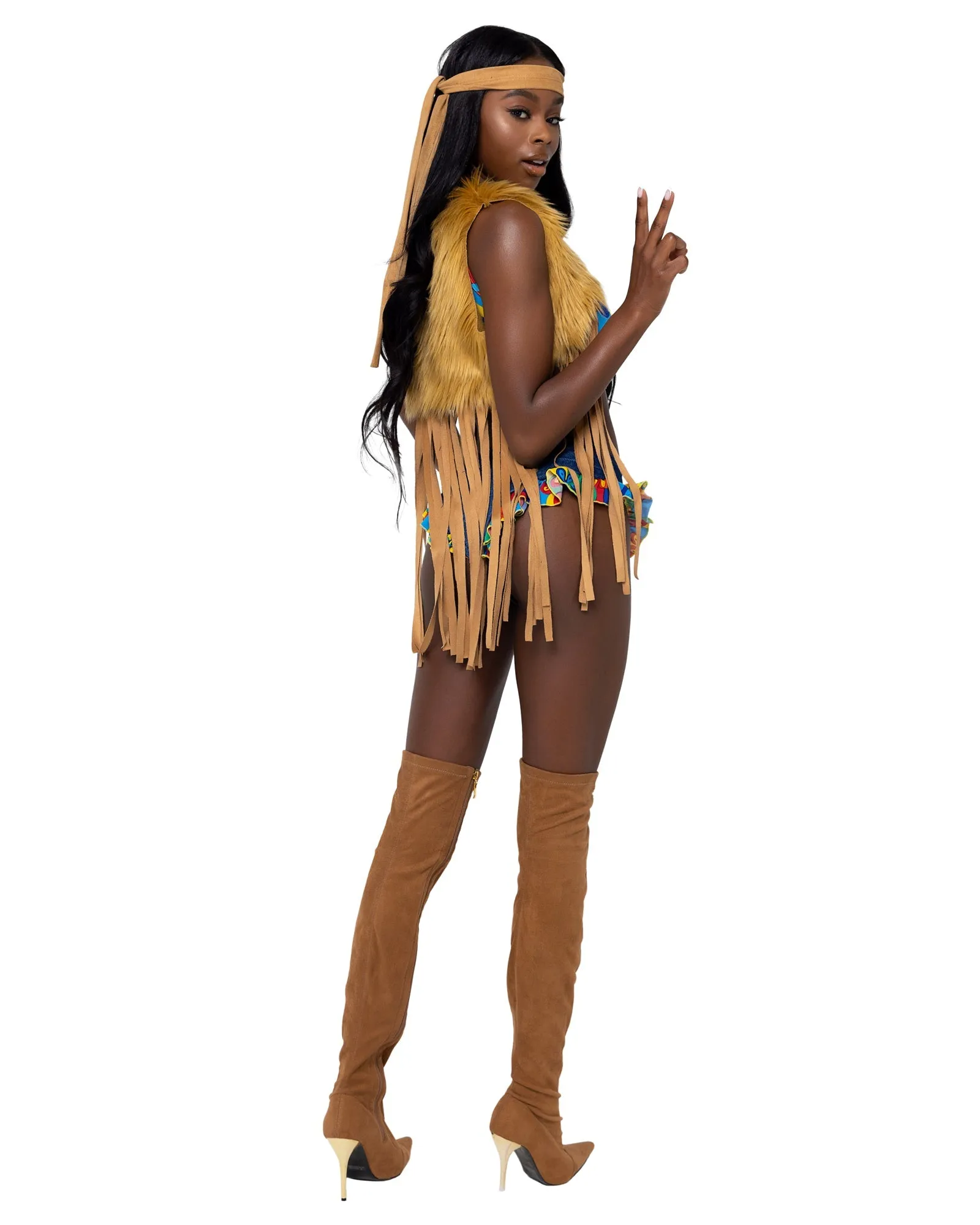 Roma 4PC Peace & Love Hippie Costume